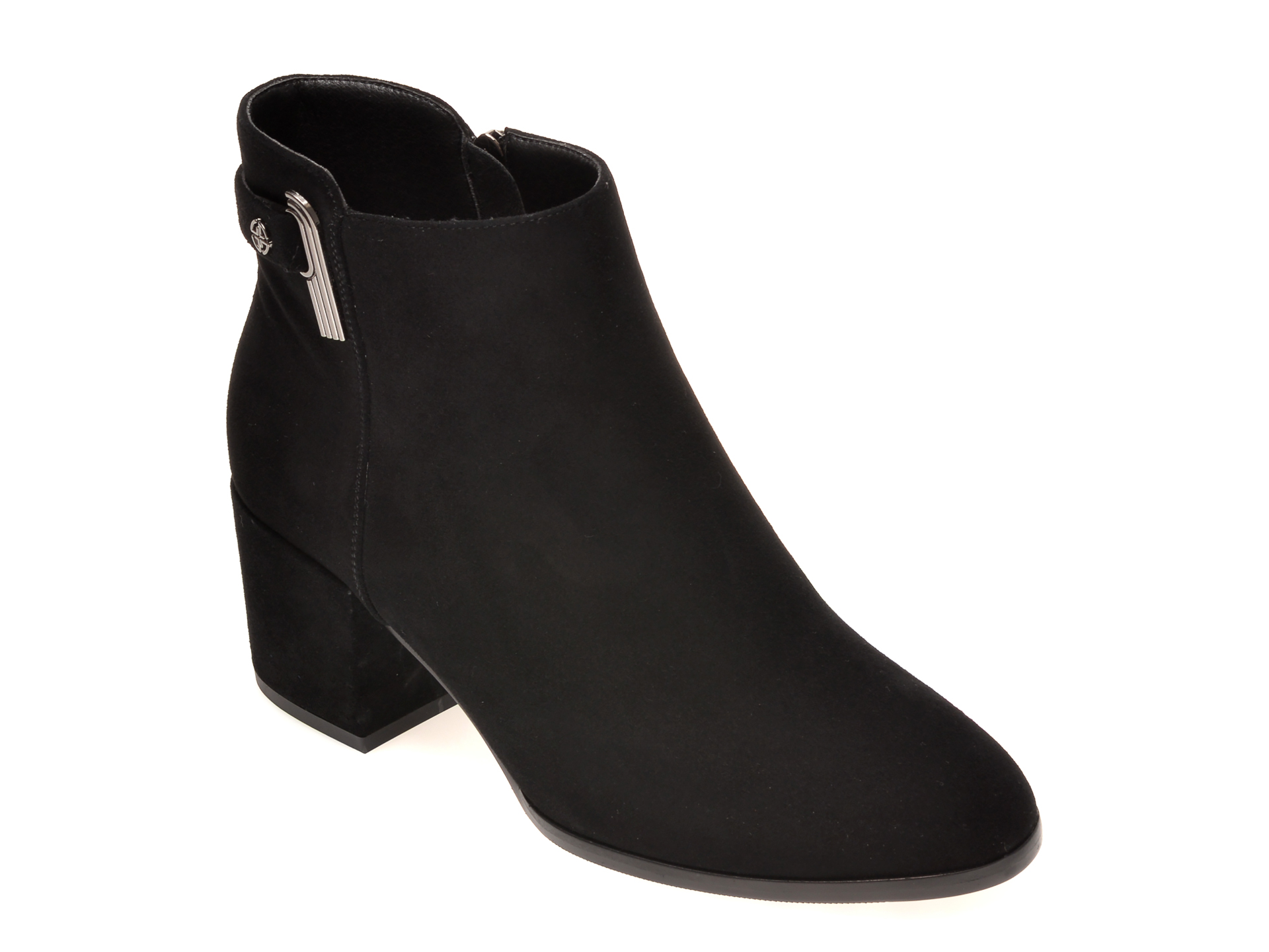 Botine FLAVIA PASSINI negre, 7725905, din piele intoarsa