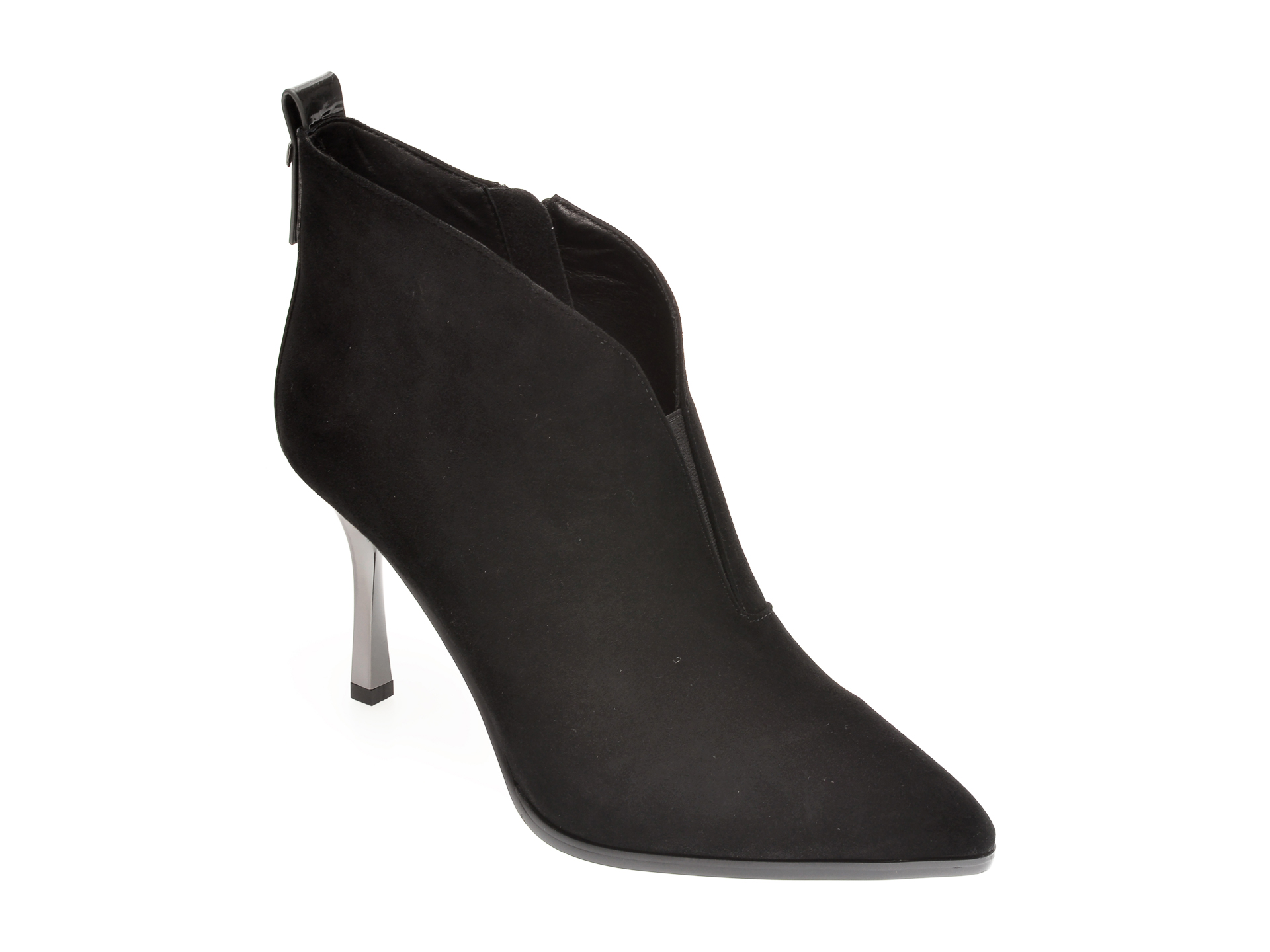 Botine FLAVIA PASSINI negre, CR114Y3, din piele intoarsa