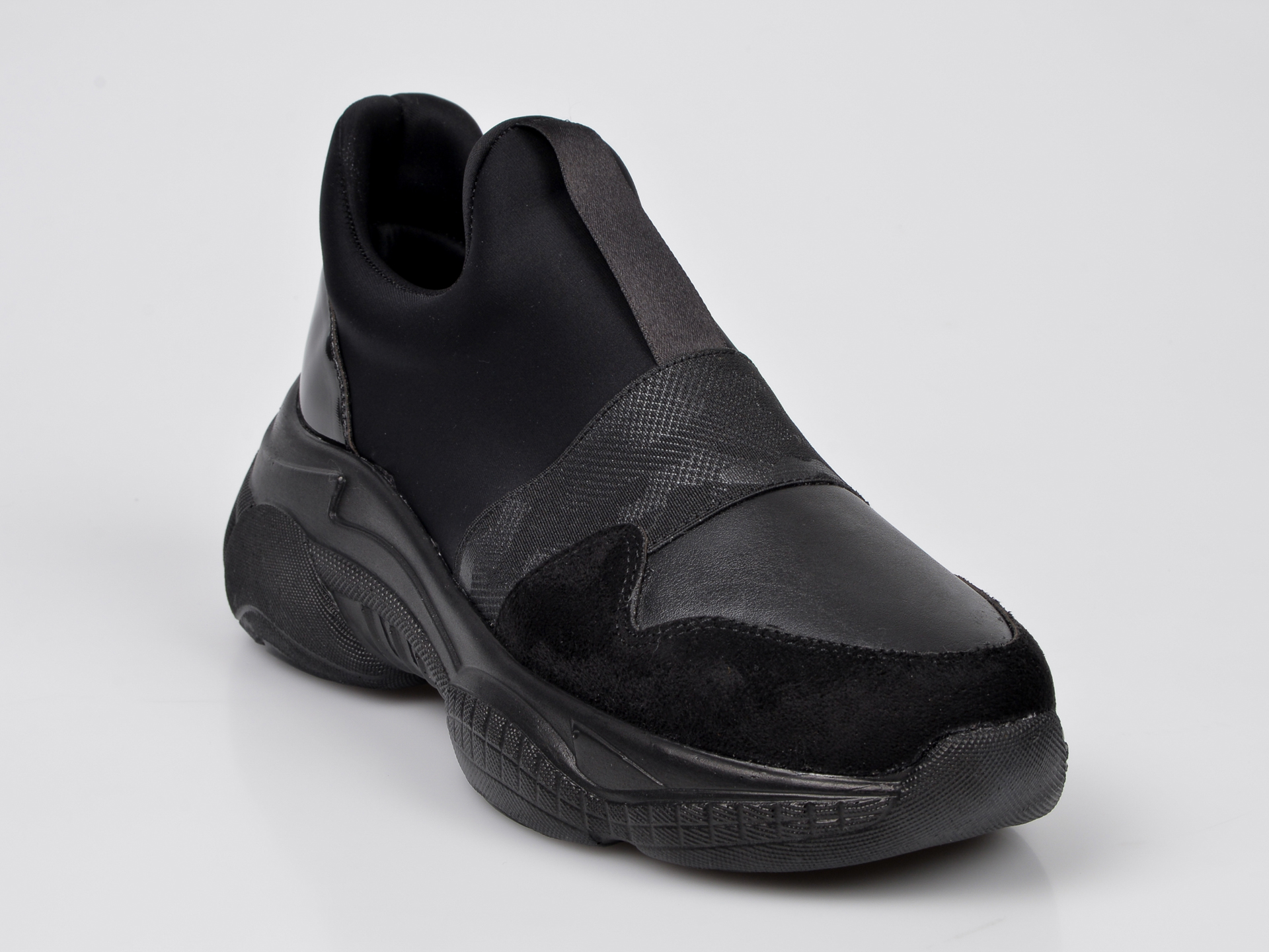 Pantofi sport FLAVIA PASSINI negri, 4204, din piele ecologica