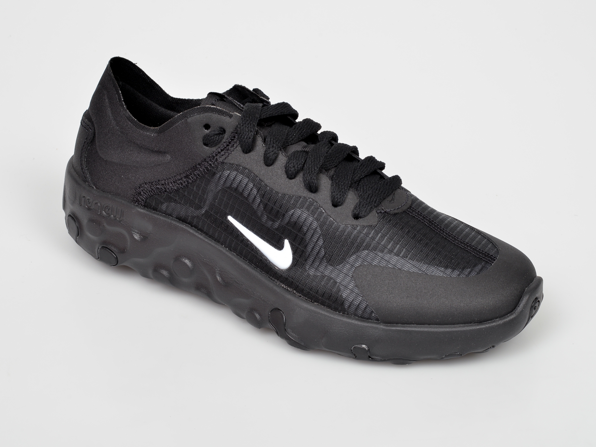 Pantofi sport NIKE, Renew Lucent alb-negru, din material textil