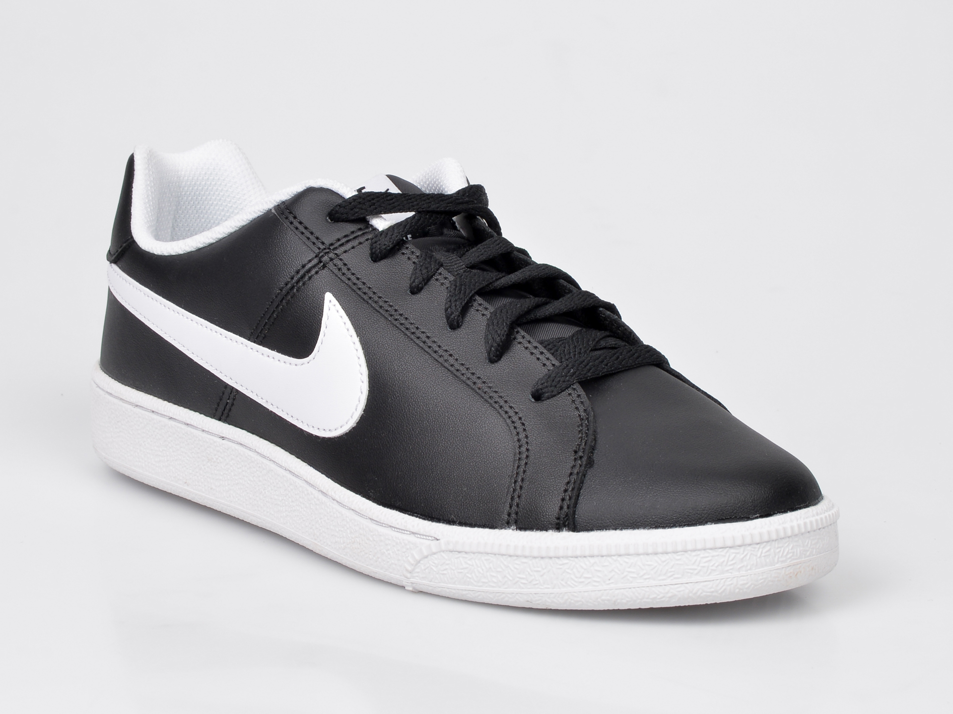 Pantofi sport NIKE negri, Court Royale, din piele ecologica