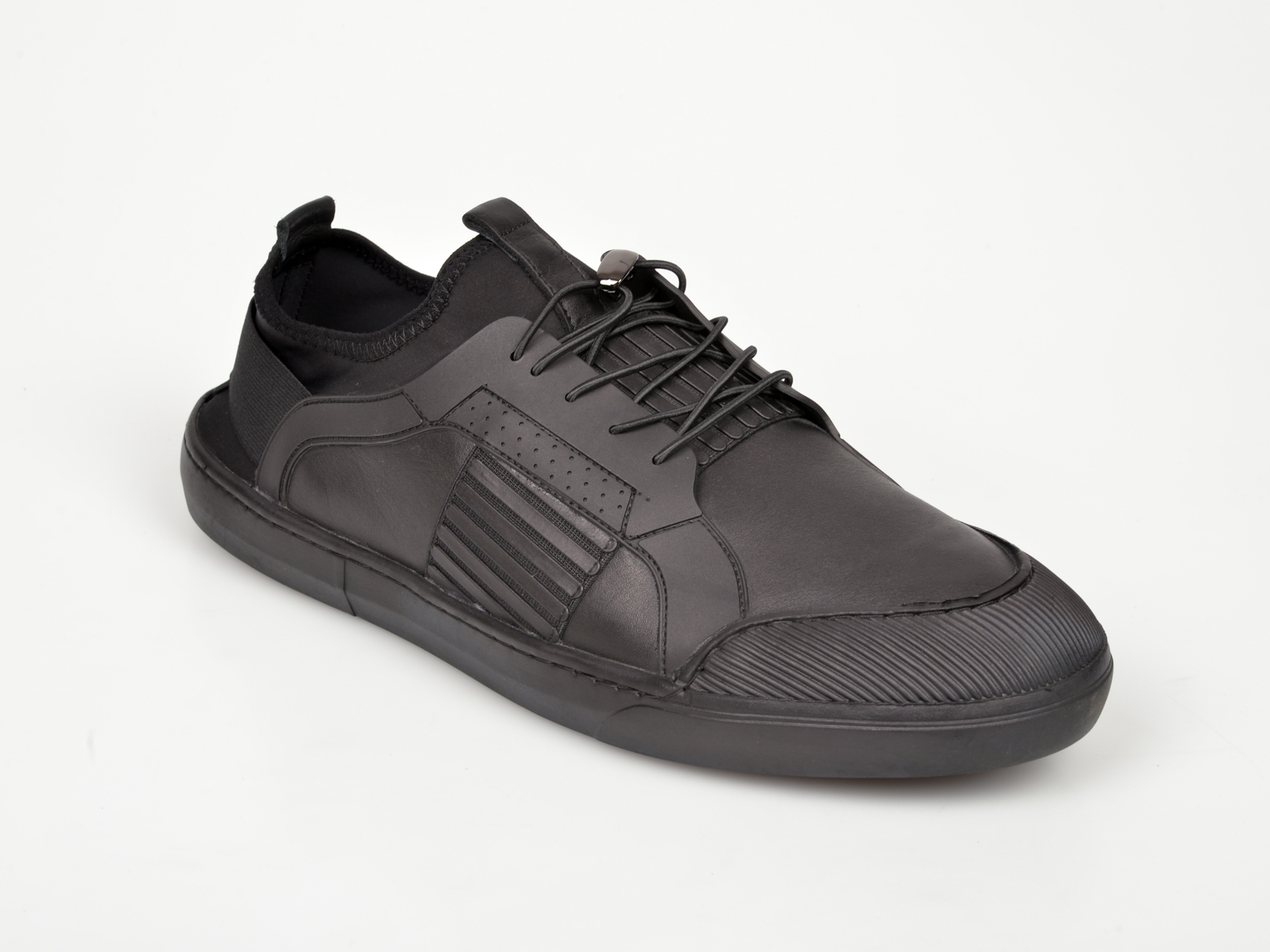 Pantofi OTTER negri, M5555, din piele ecologica