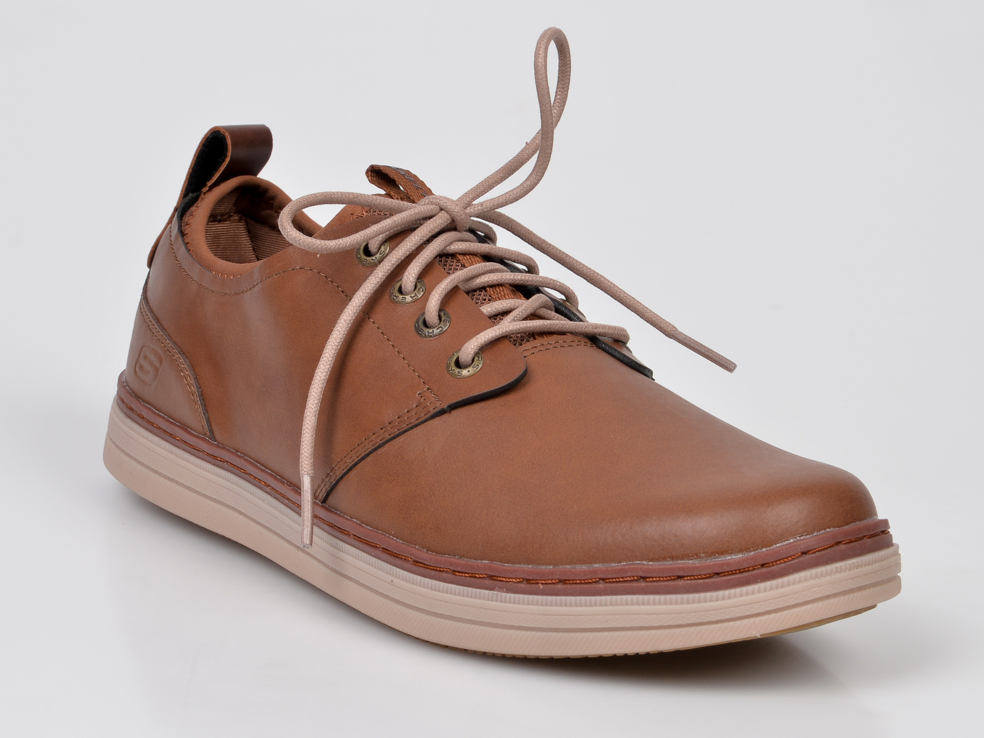 Pantofi SKECHERS maro, 65877, din piele naturala