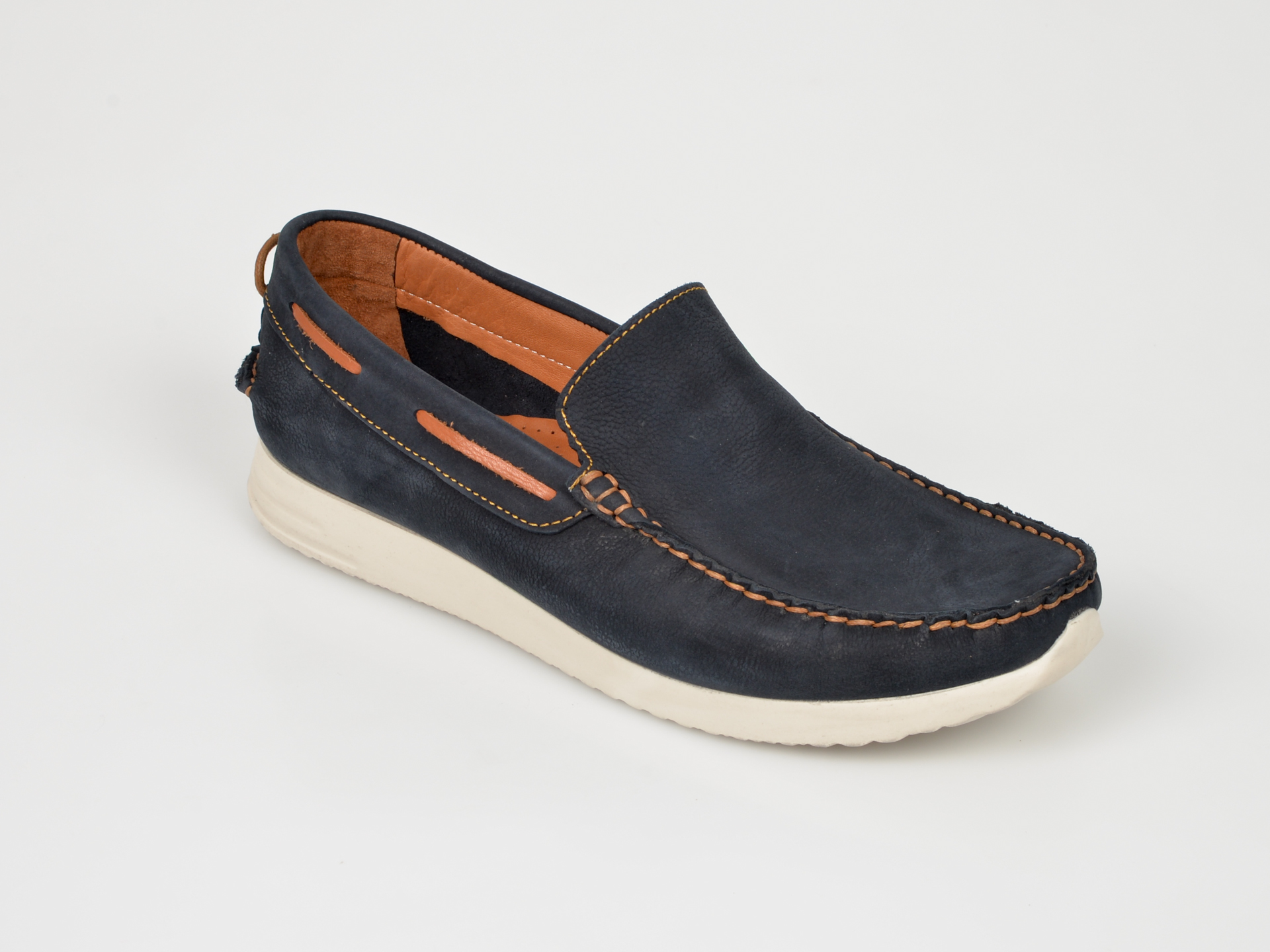 Mocasini OTTER bleumarin, Sd0470, din nabuc