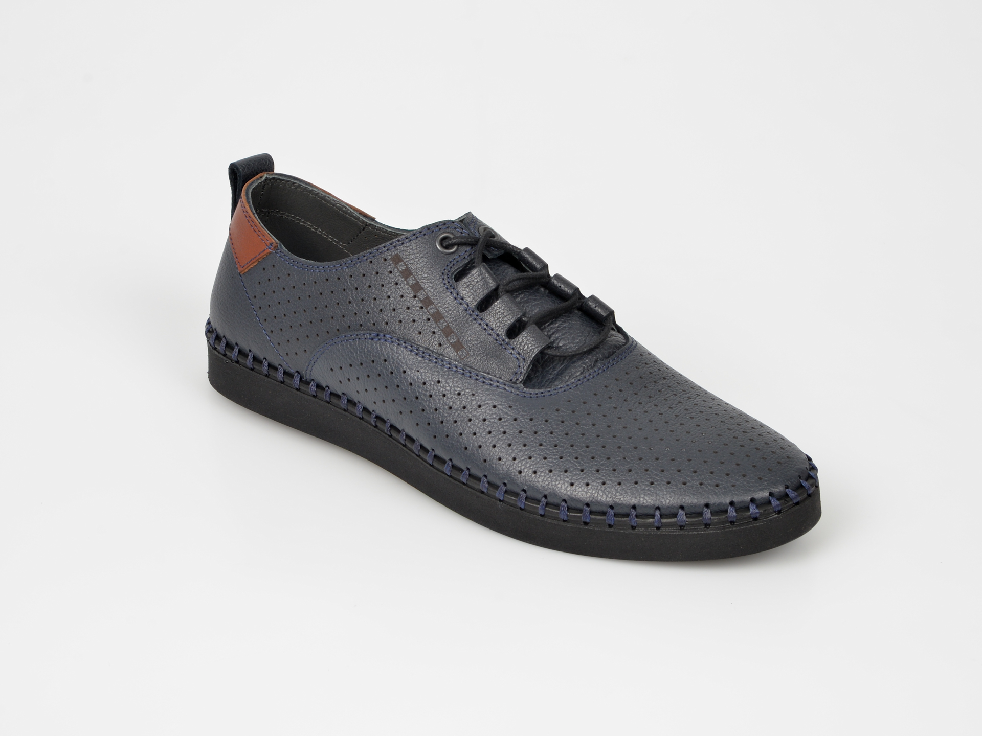 Pantofi OTTER bleumarin, 2873, din piele naturala