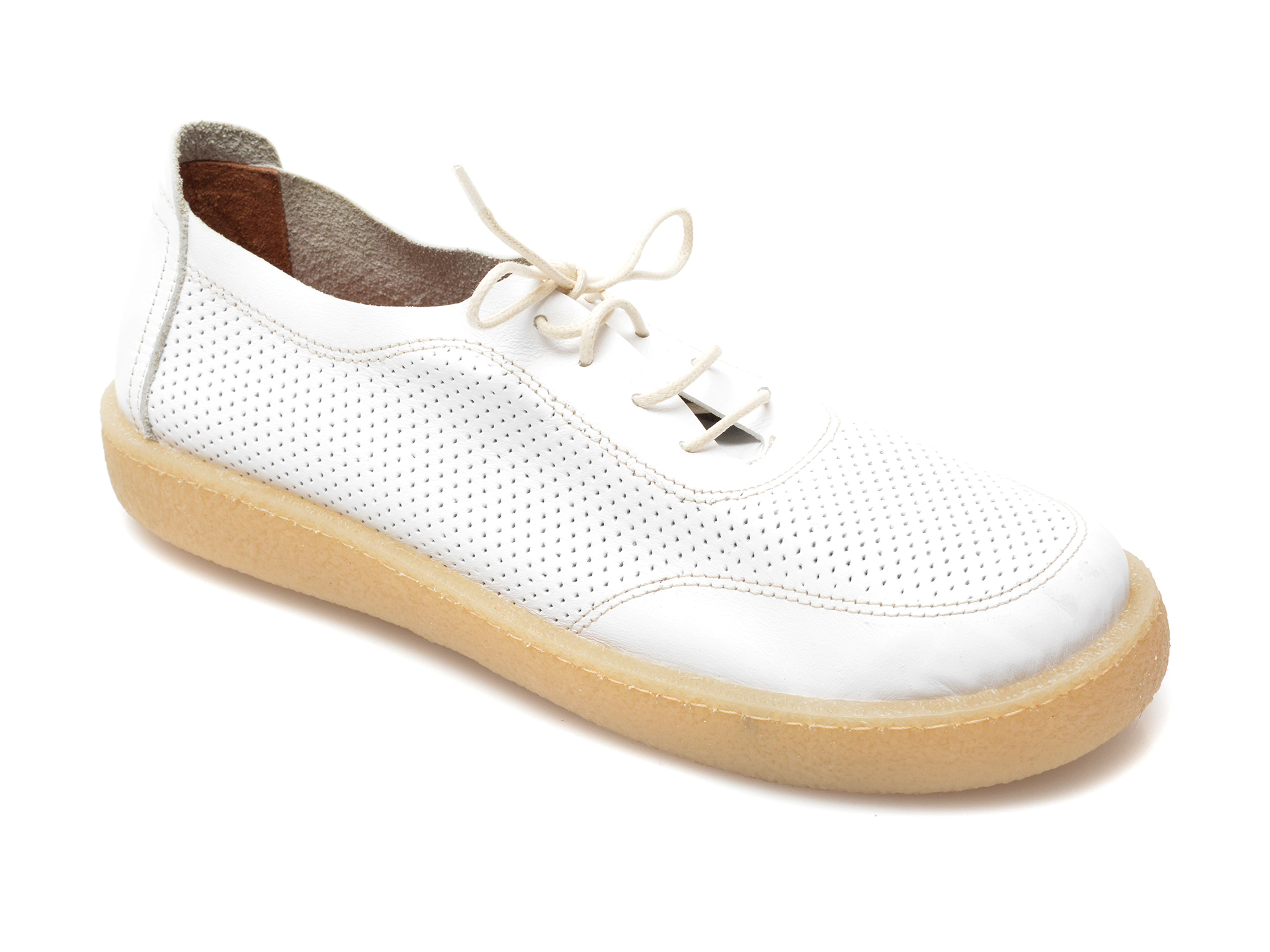 Pantofi FLAVIA PASSINI albi, 20712, din piele naturala