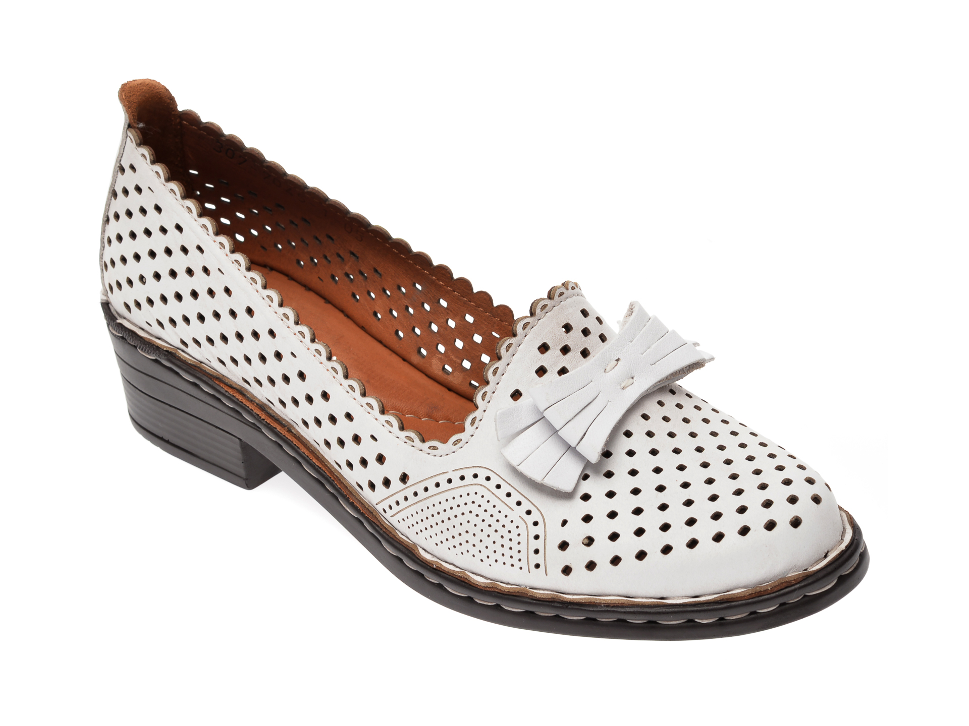 Pantofi FLAVIA PASSINI albi, 3077045, din piele naturala