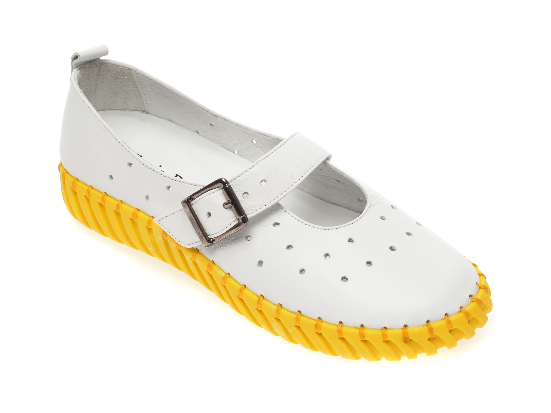 Pantofi FLAVIA PASSINI albi, 4261009, din piele naturala