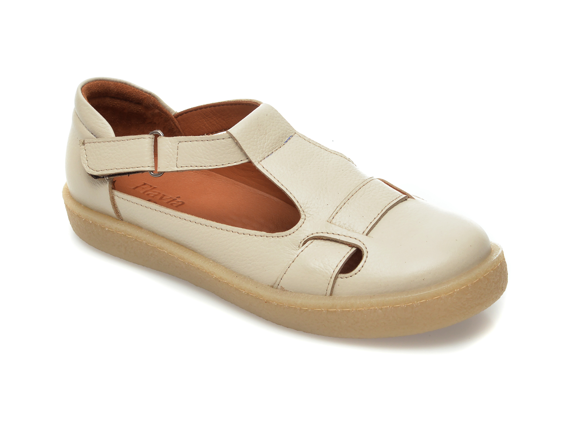 Pantofi FLAVIA PASSINI bej, 20706, din piele naturala