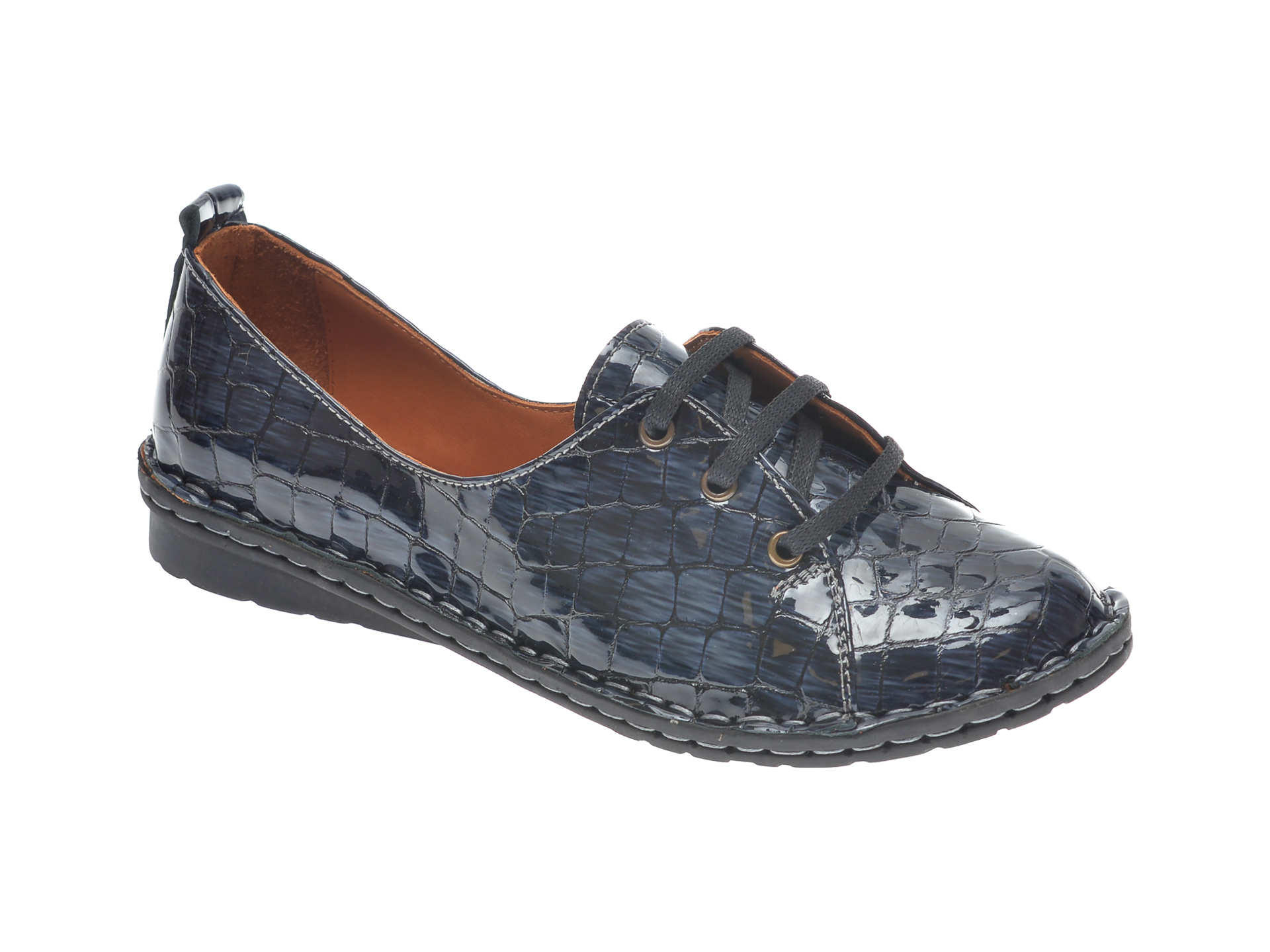Pantofi FLAVIA PASSINI bleumarin, 952422, din piele croco