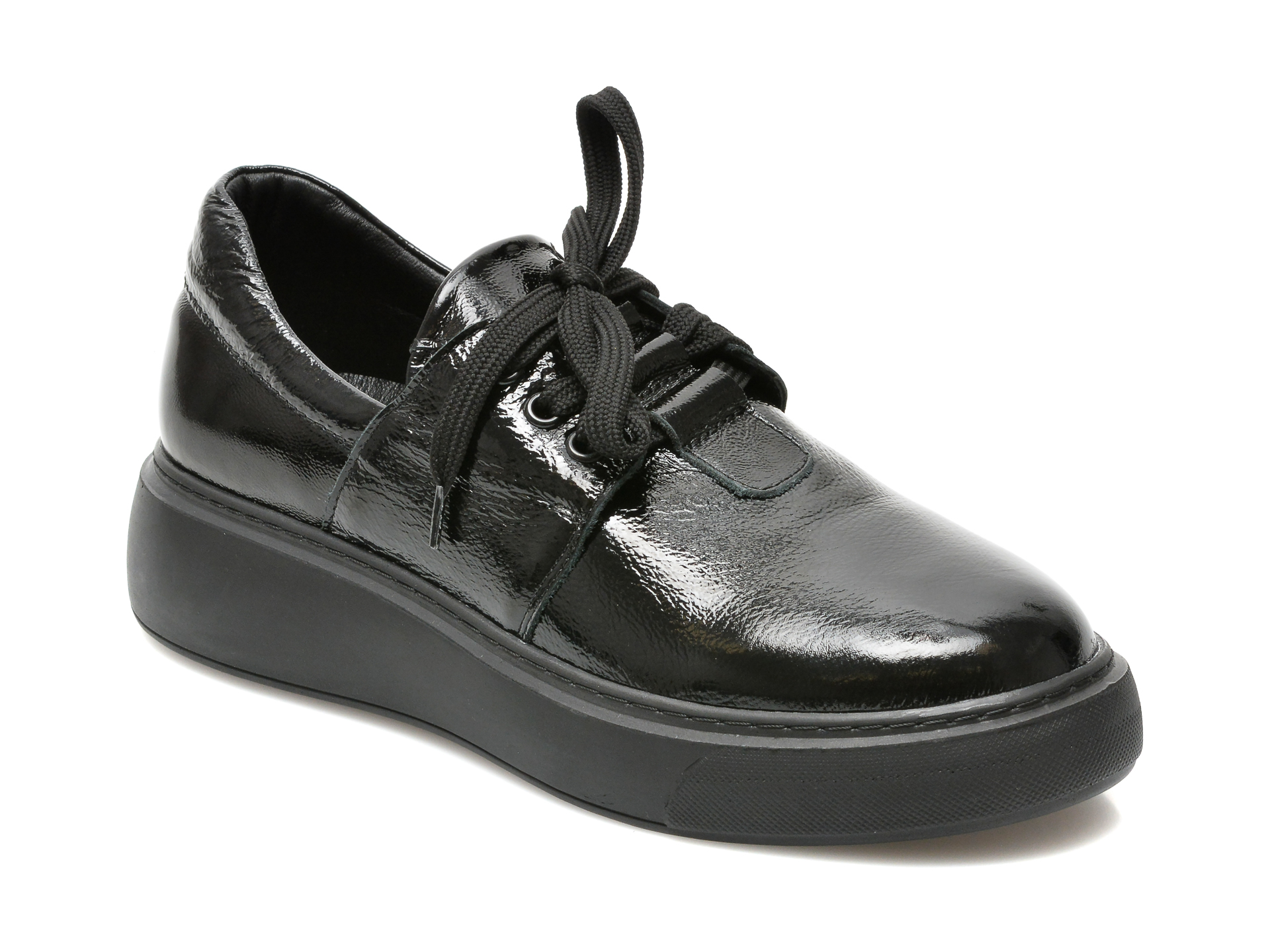 Pantofi FLAVIA PASSINI negri, 15406, din piele naturala lacuita