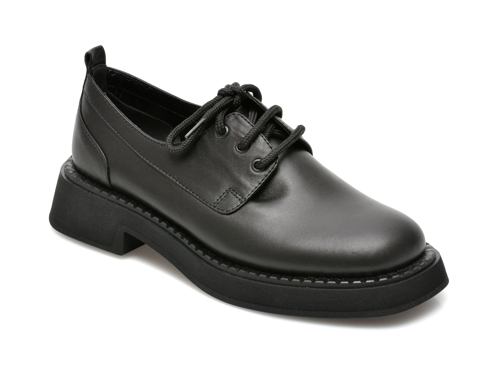 Pantofi FLAVIA PASSINI negri, 21785, din piele naturala Flavia Passini imagine reduceri