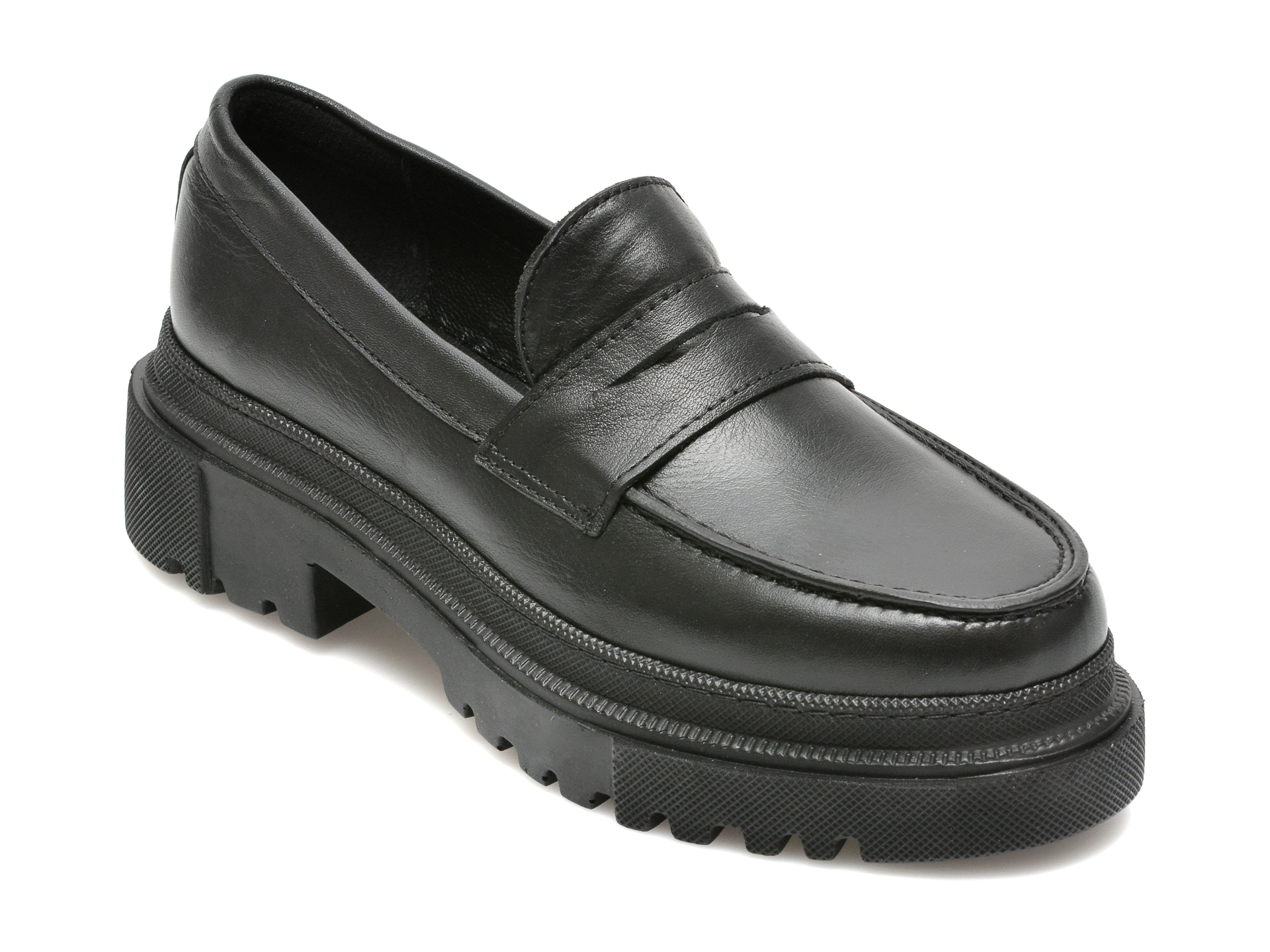 Pantofi FLAVIA PASSINI negri, 21902, din piele naturala Flavia Passini imagine reduceri