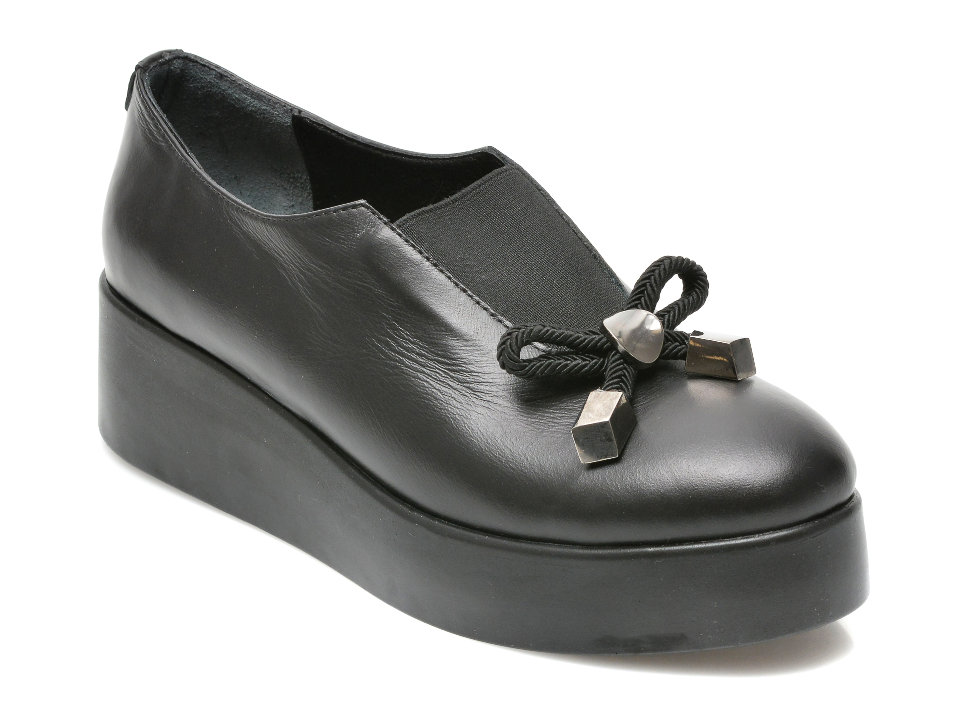 Pantofi FLAVIA PASSINI negri, 233147, din piele naturala