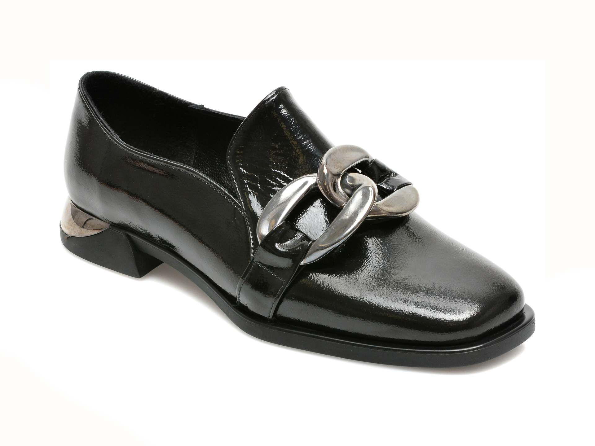 Pantofi FLAVIA PASSINI negri, 591000, din piele naturala lacuita