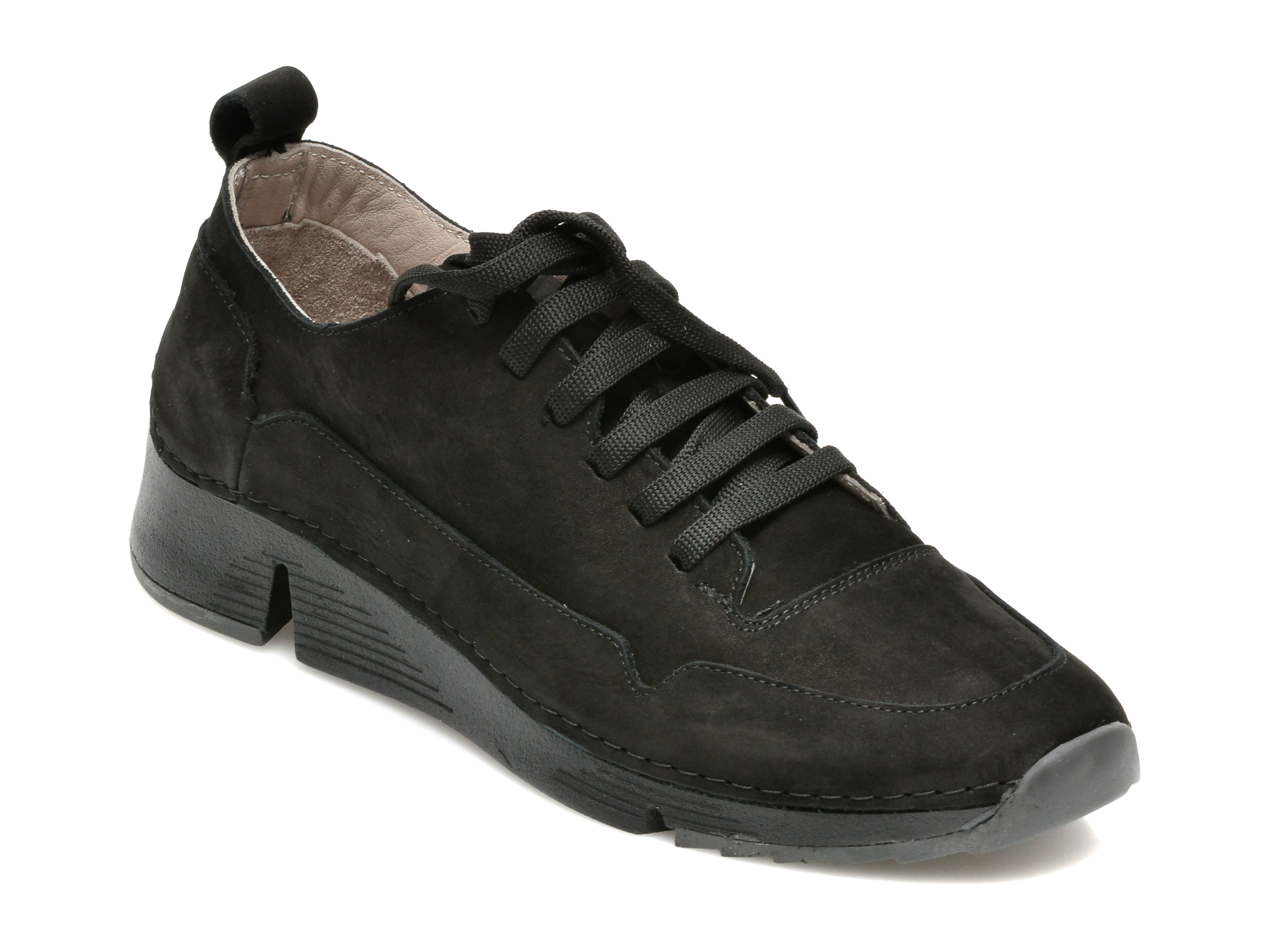 Pantofi FLAVIA PASSINI negri, 5964, din nabuc Flavia Passini imagine reduceri