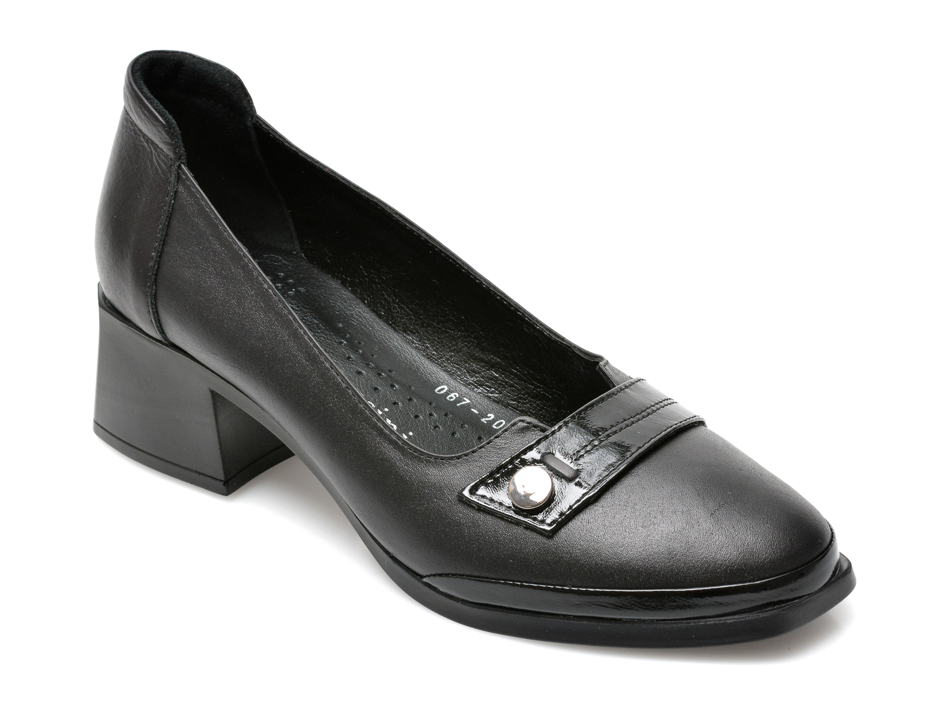 Pantofi FLAVIA PASSINI negri, 672040, din piele naturala