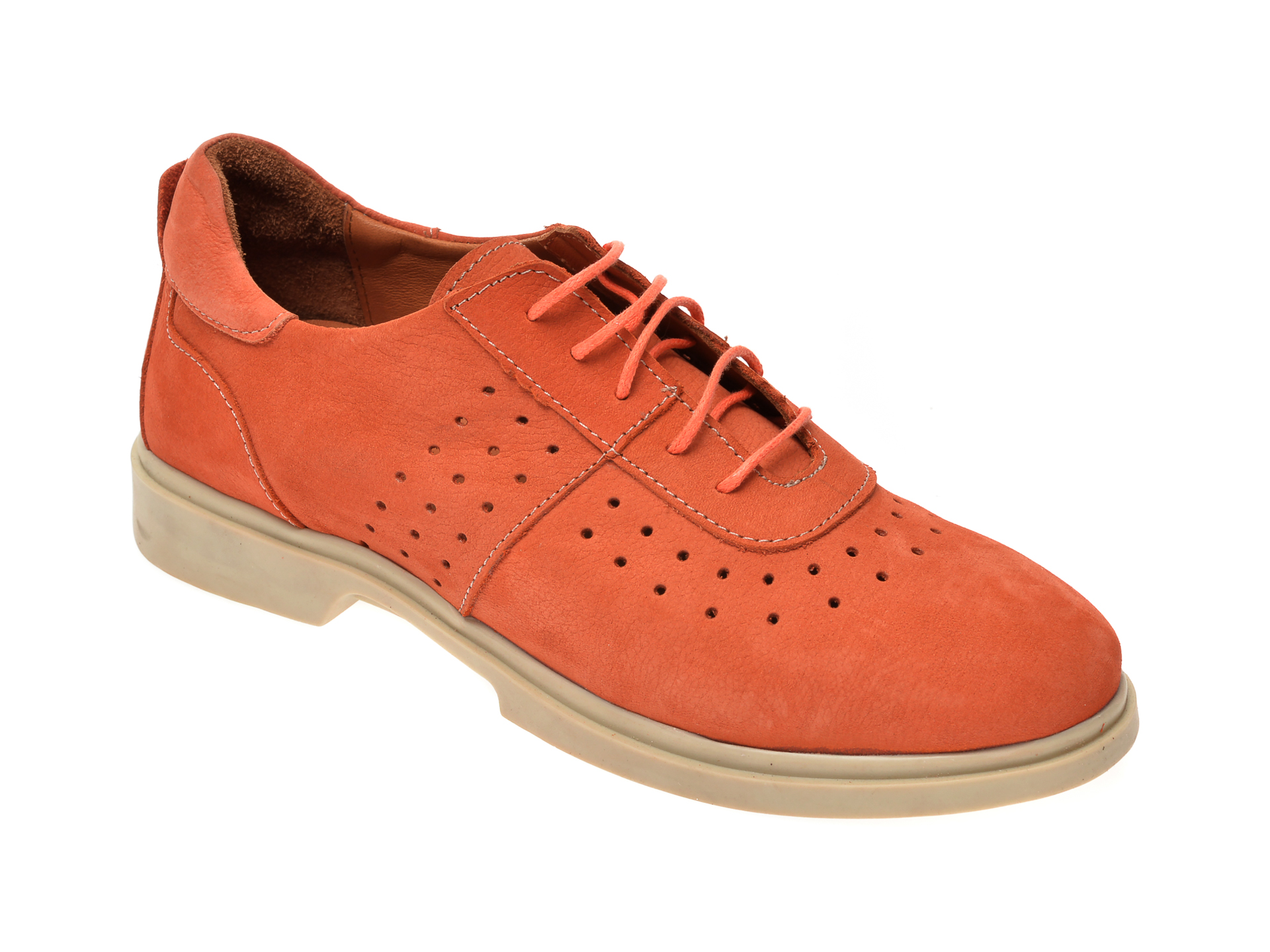 Pantofi FLAVIA PASSINI portocalii, 2201, din nabuc