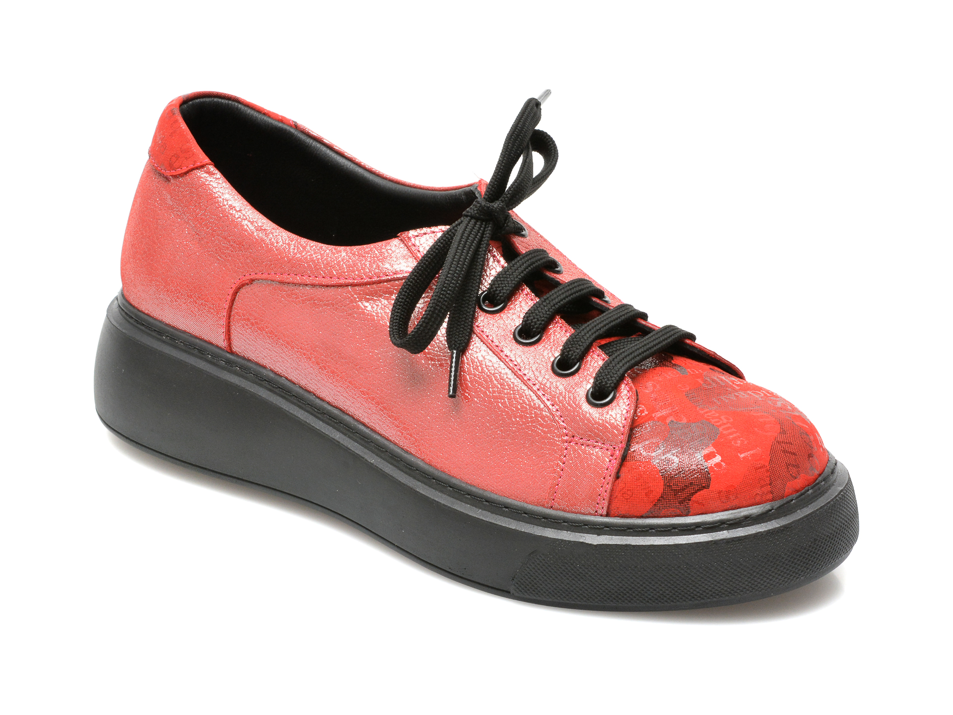 Pantofi FLAVIA PASSINI rosii, 15401, din piele naturala