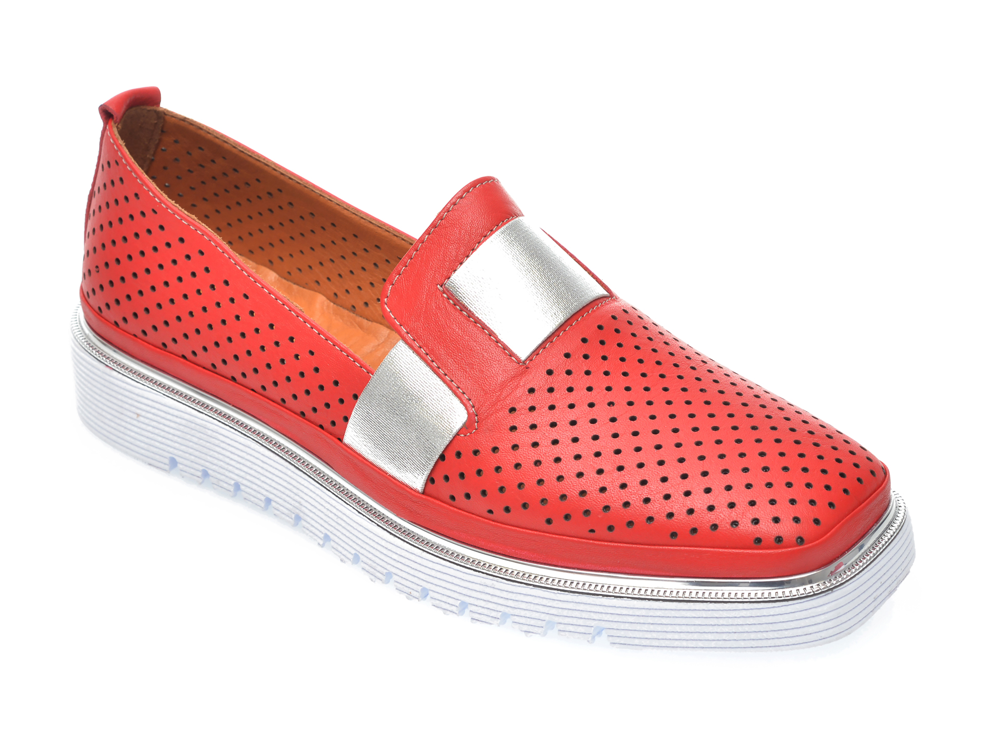 Pantofi FLAVIA PASSINI rosii, 993101, din piele naturala