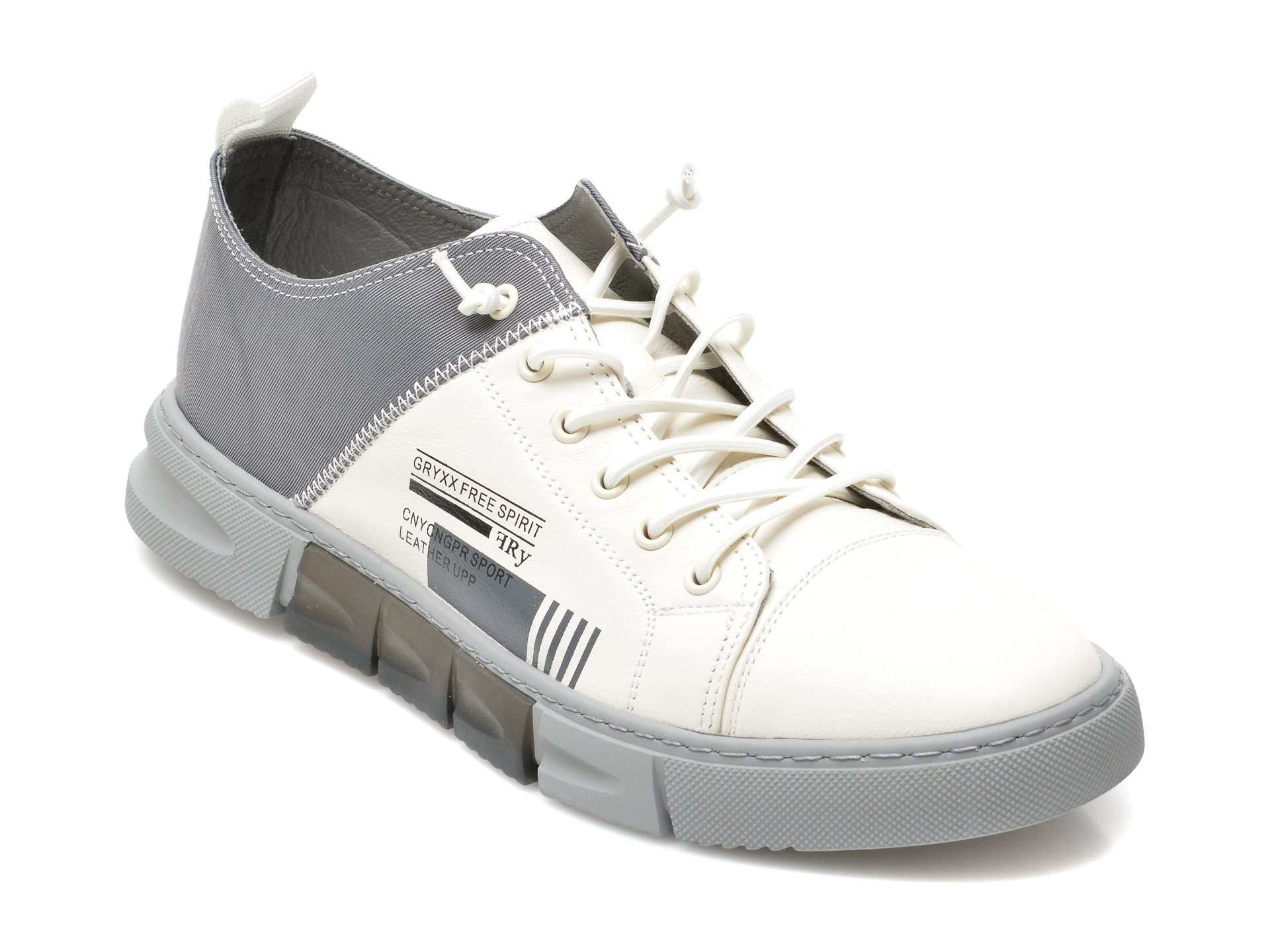 Pantofi GRYXX albi, 79871, din piele naturala Gryxx imagine 2022 13clothing.ro
