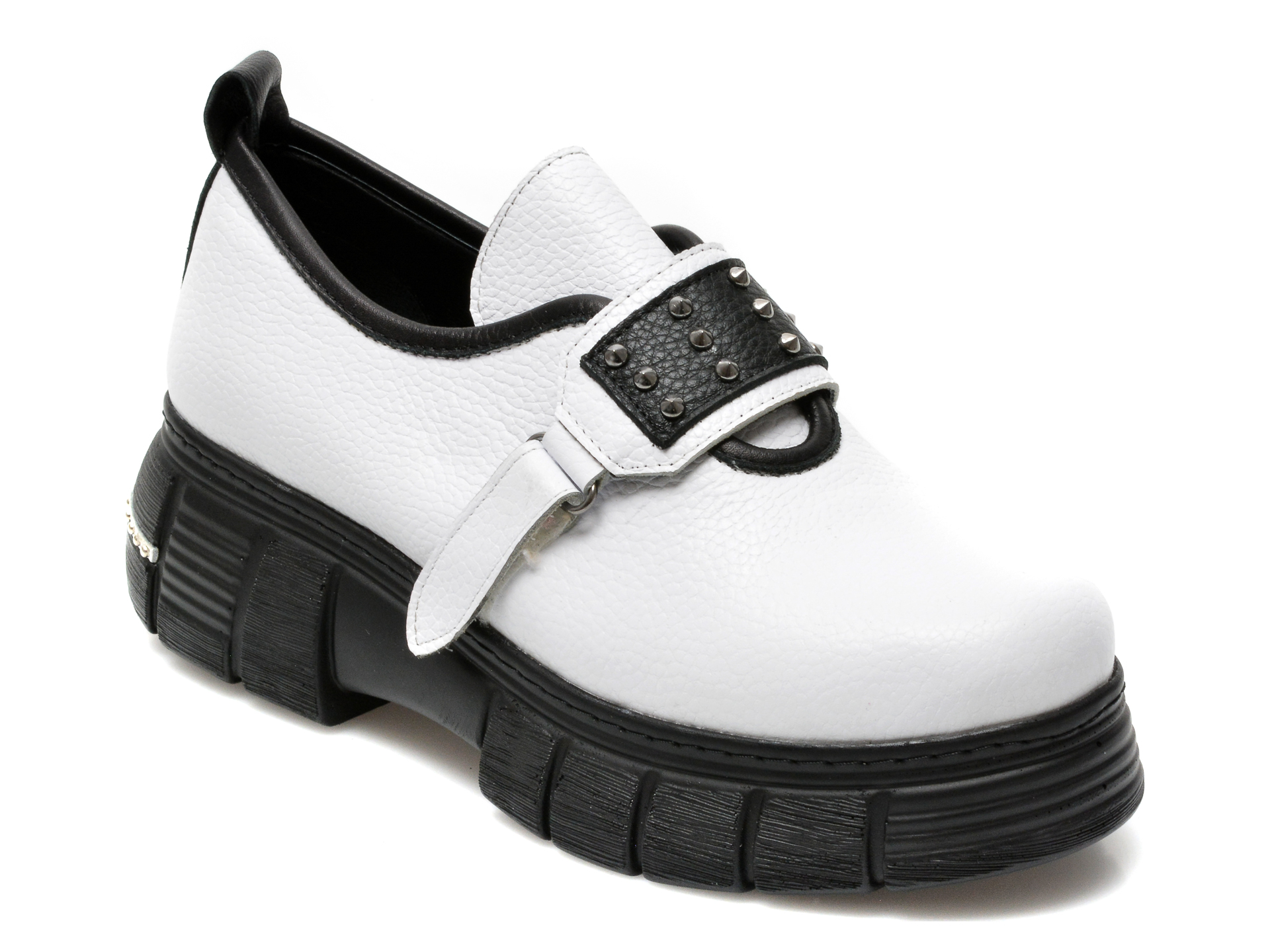 Pantofi IMAGE albi, 244418, din piele naturala IMAGE imagine reduceri