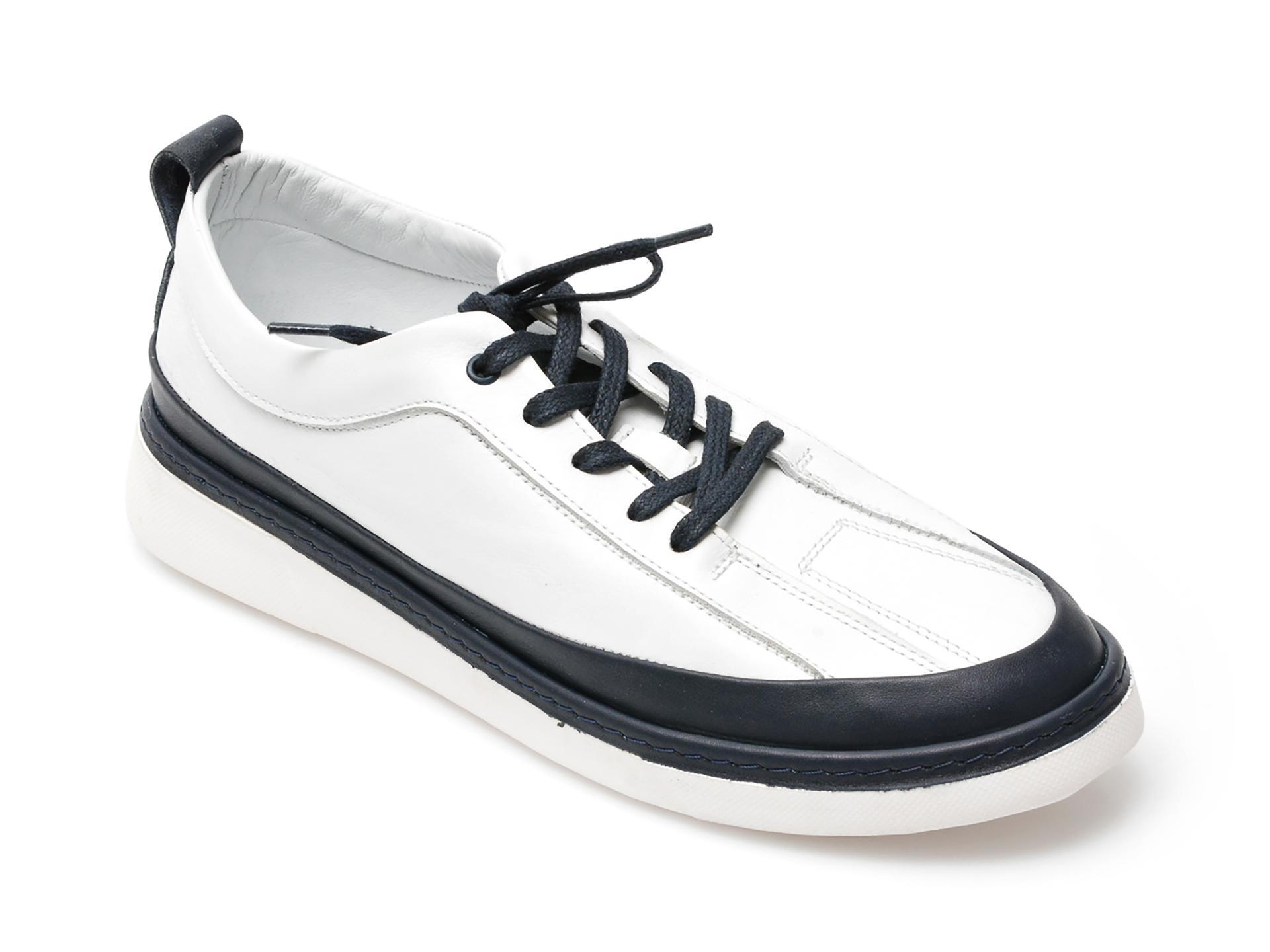 Pantofi OTTER albi, M6416, din piele naturala Otter imagine 2022 13clothing.ro