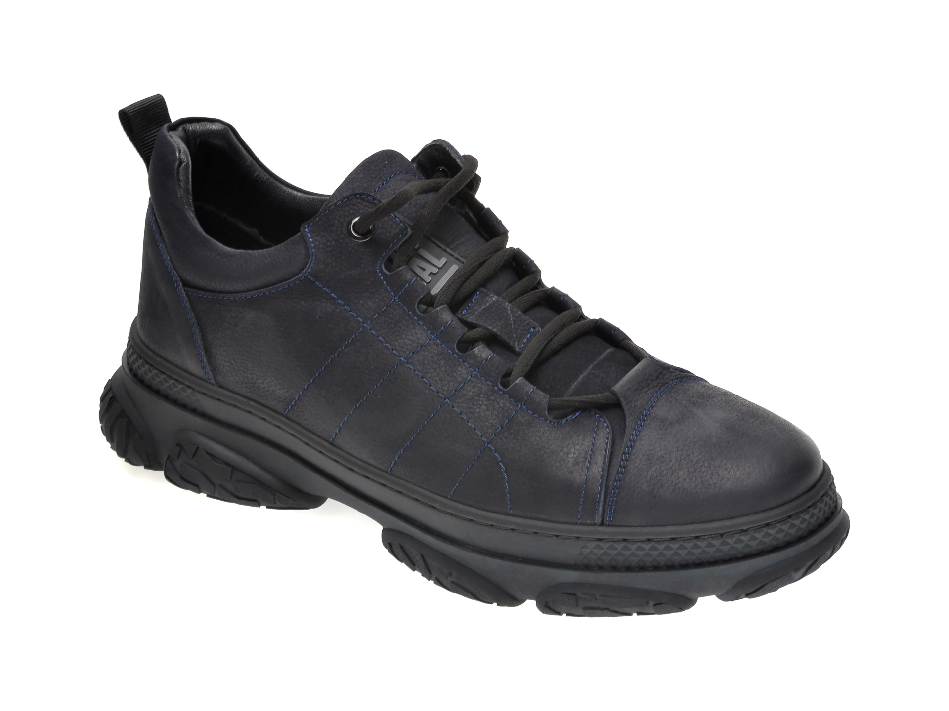 Pantofi OTTER bleumarin, 28403, din nabuc