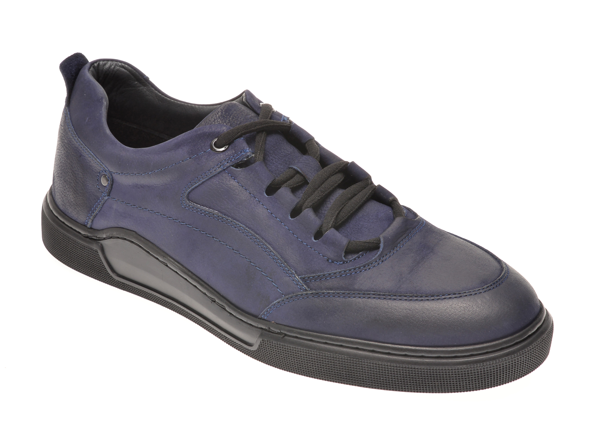 Pantofi OTTER bleumarin, 48707, din nabuc