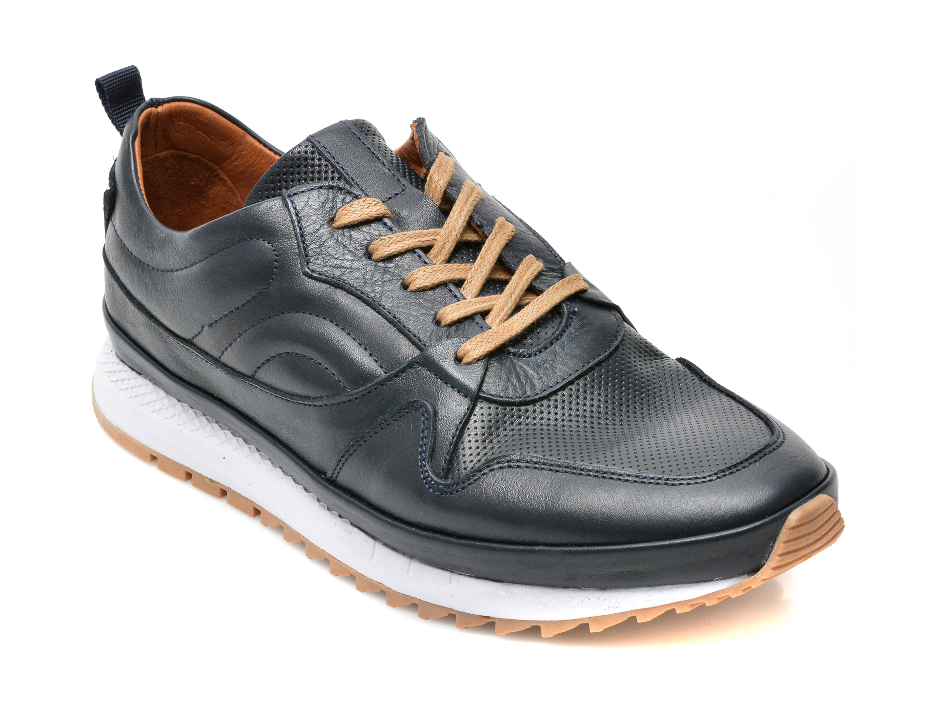 Pantofi OTTER bleumarin, M6367, din piele naturala Otter imagine 2022 13clothing.ro