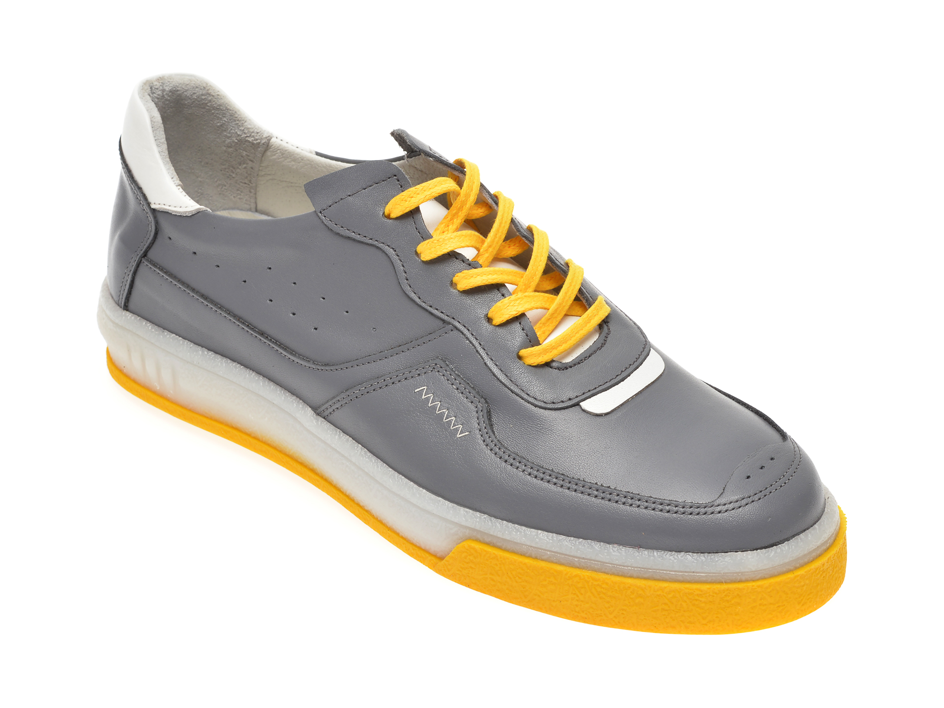 Pantofi OTTER gri, M5535, din piele naturala