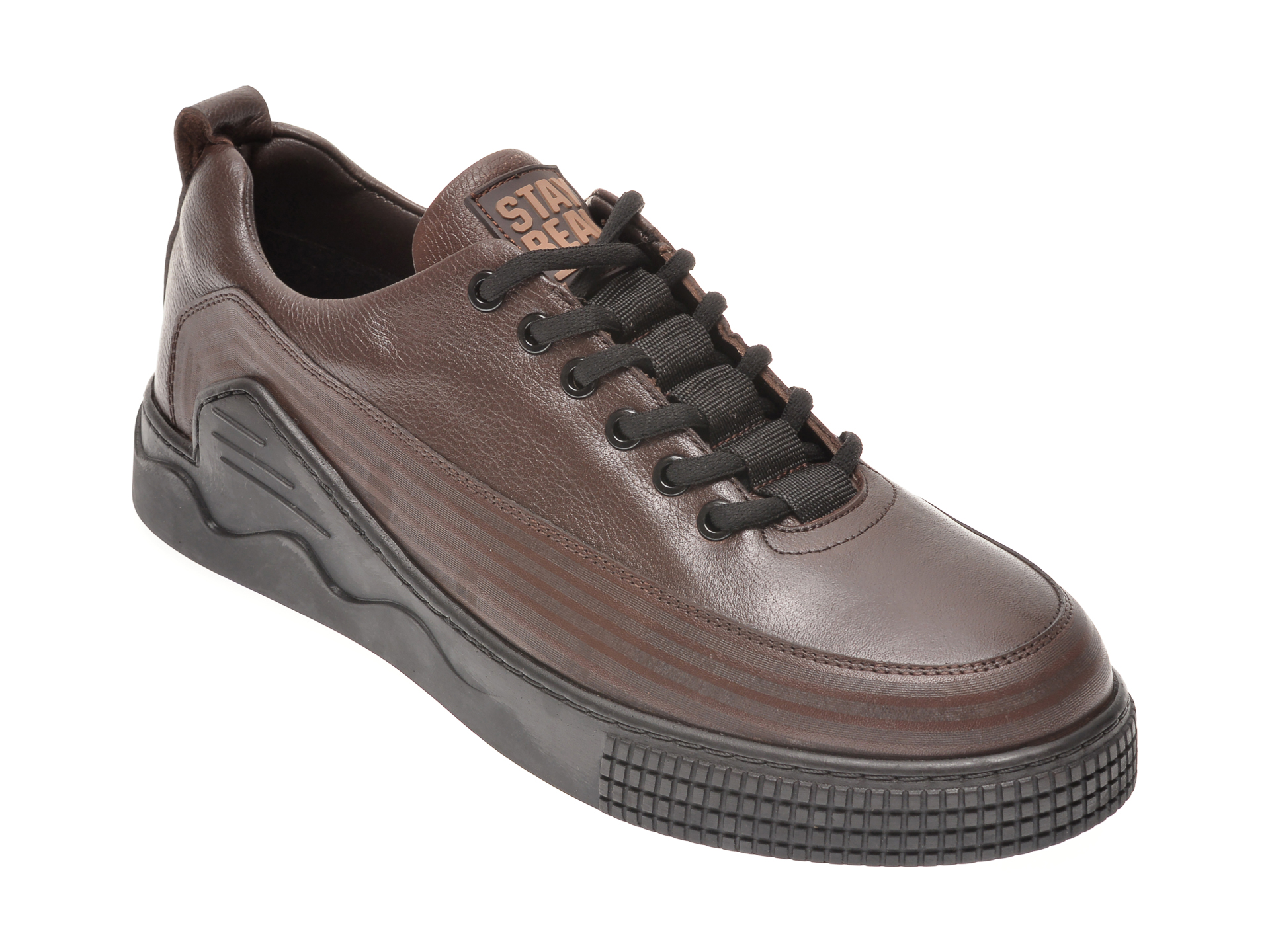 Pantofi OTTER maro, 66701, din piele naturala