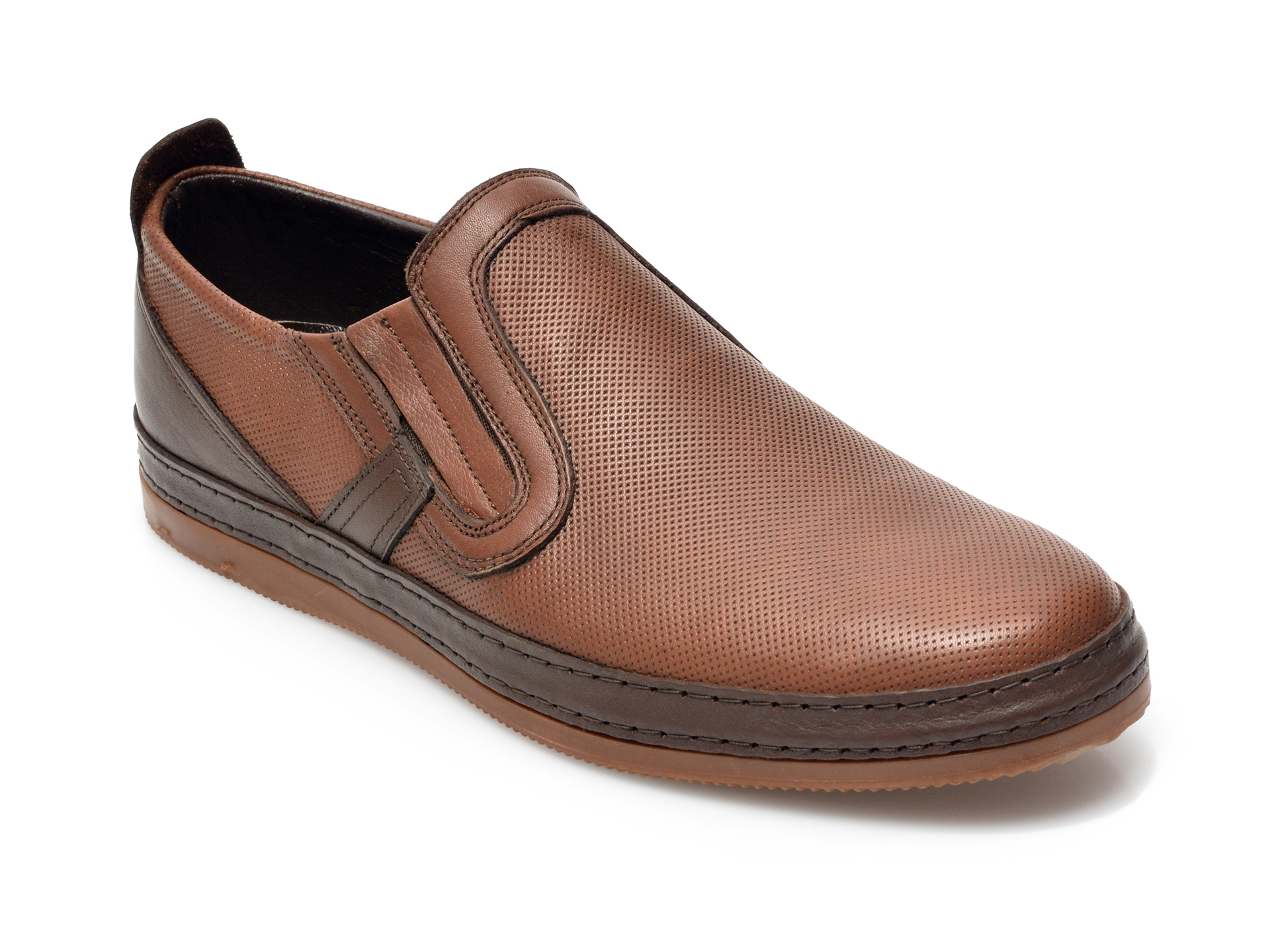 Pantofi OTTER maro, M5515, din piele naturala