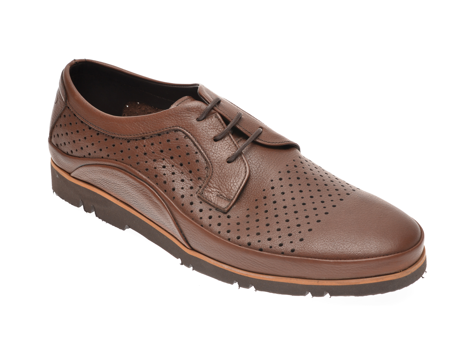 Pantofi OTTER maro, M5542, din piele naturala