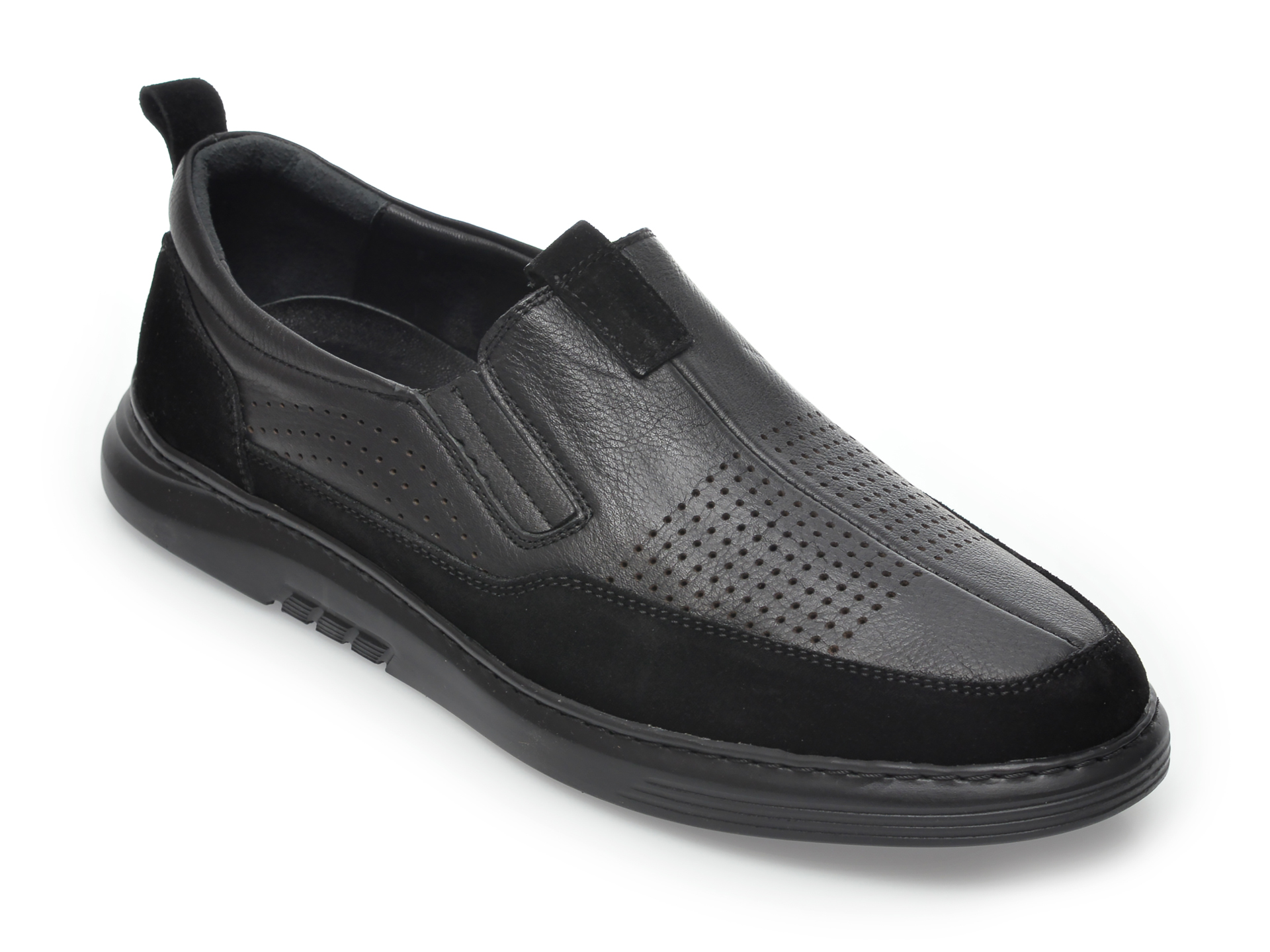 Pantofi OTTER negri, 2026, din piele naturala