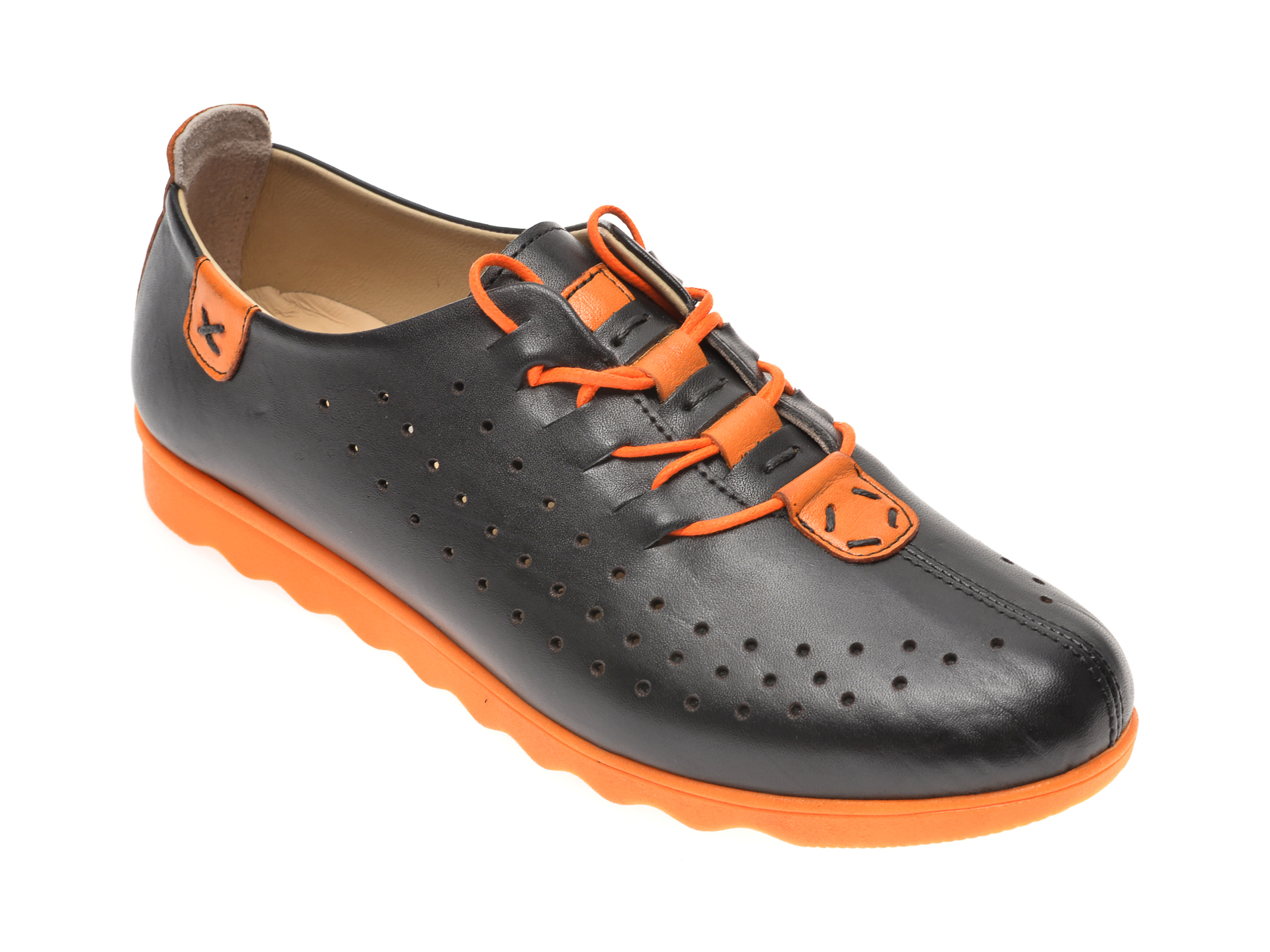 Pantofi PASS COLLECTION negri, K92101, din piele naturala PASS COLLECTION imagine reduceri