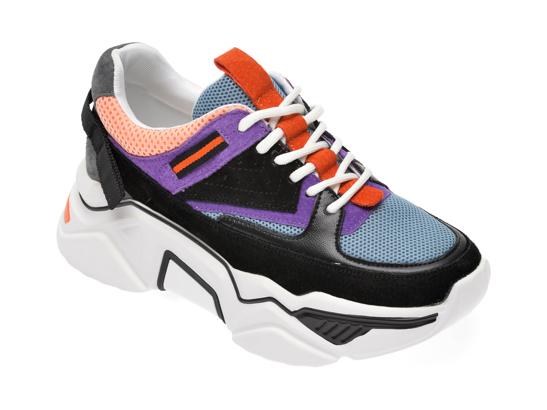 Pantofi sport FLAVIA PASSINI multicolor, 90002, din material textil si piele naturala