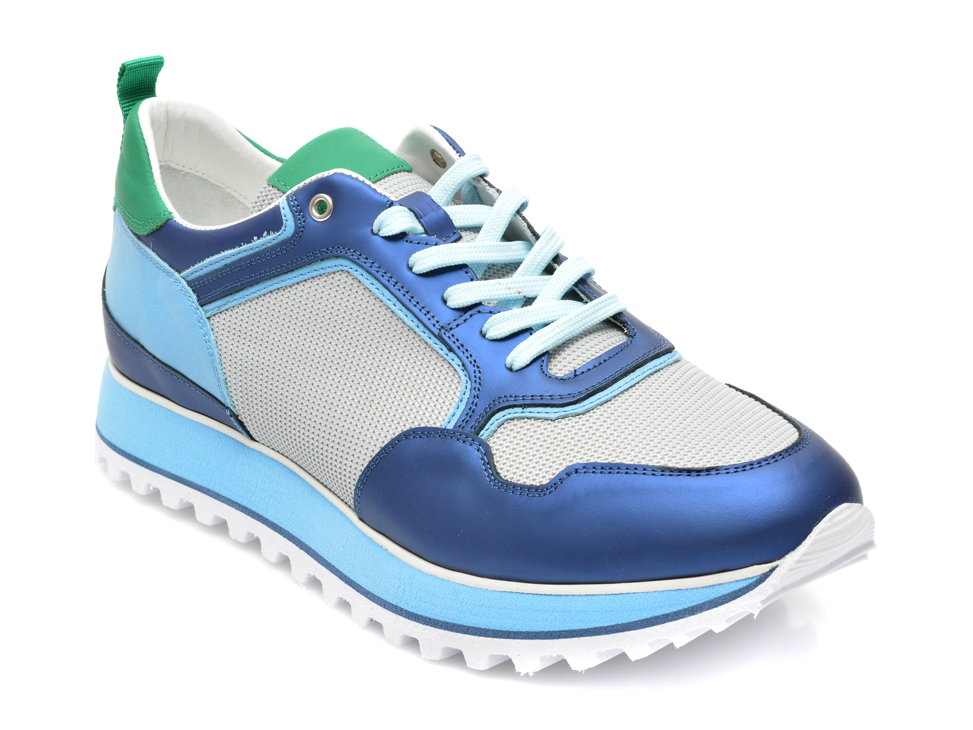 Pantofi sport GRYXX albastri, 253784, din material textil si piele naturala Gryxx imagine 2022 13clothing.ro