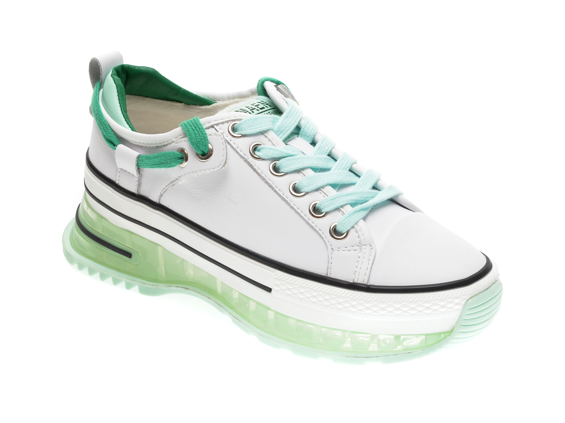 Pantofi sport GRYXX albi, 20208, din piele naturala