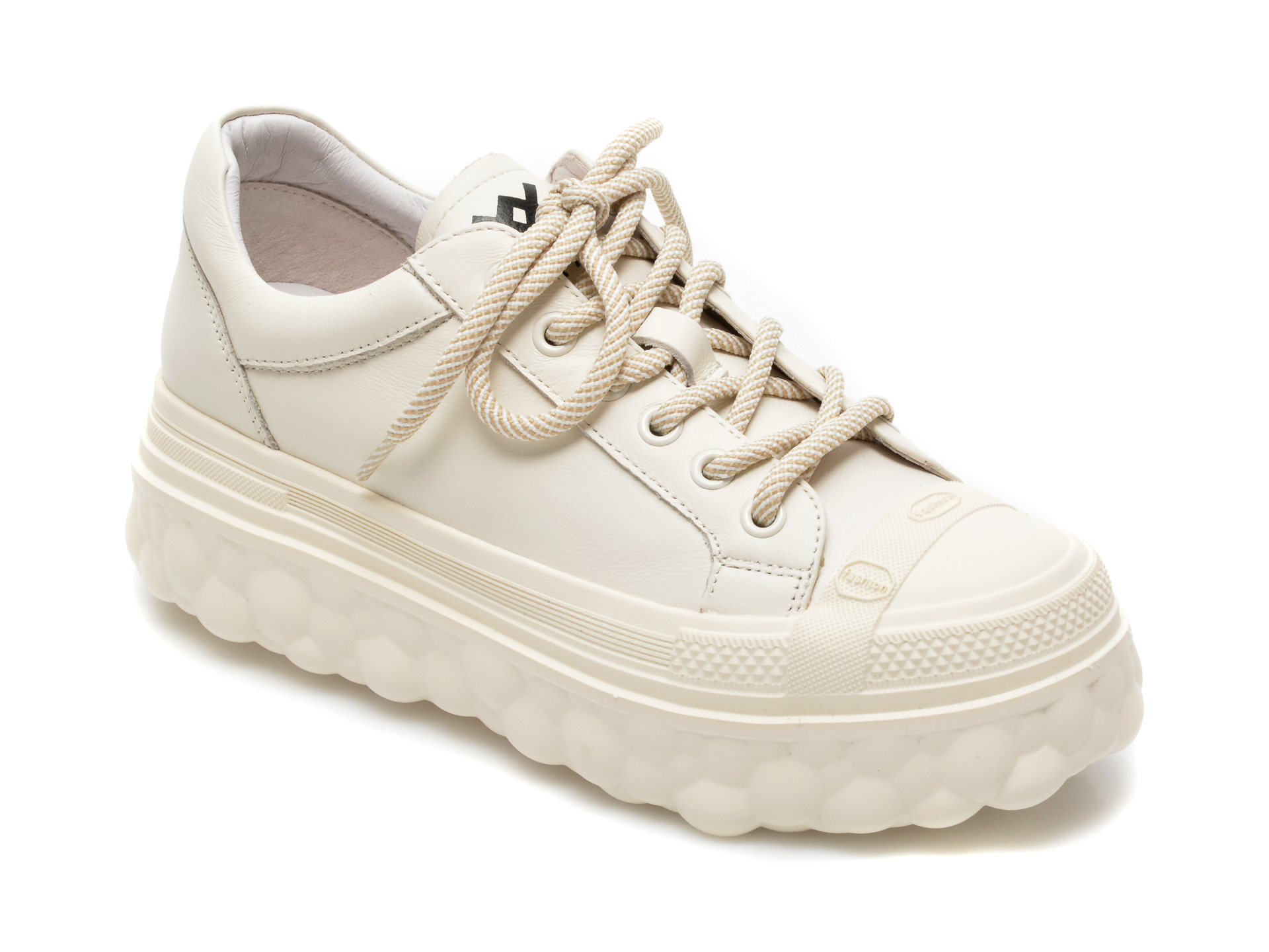 Pantofi sport GRYXX albi, A2152, din piele naturala