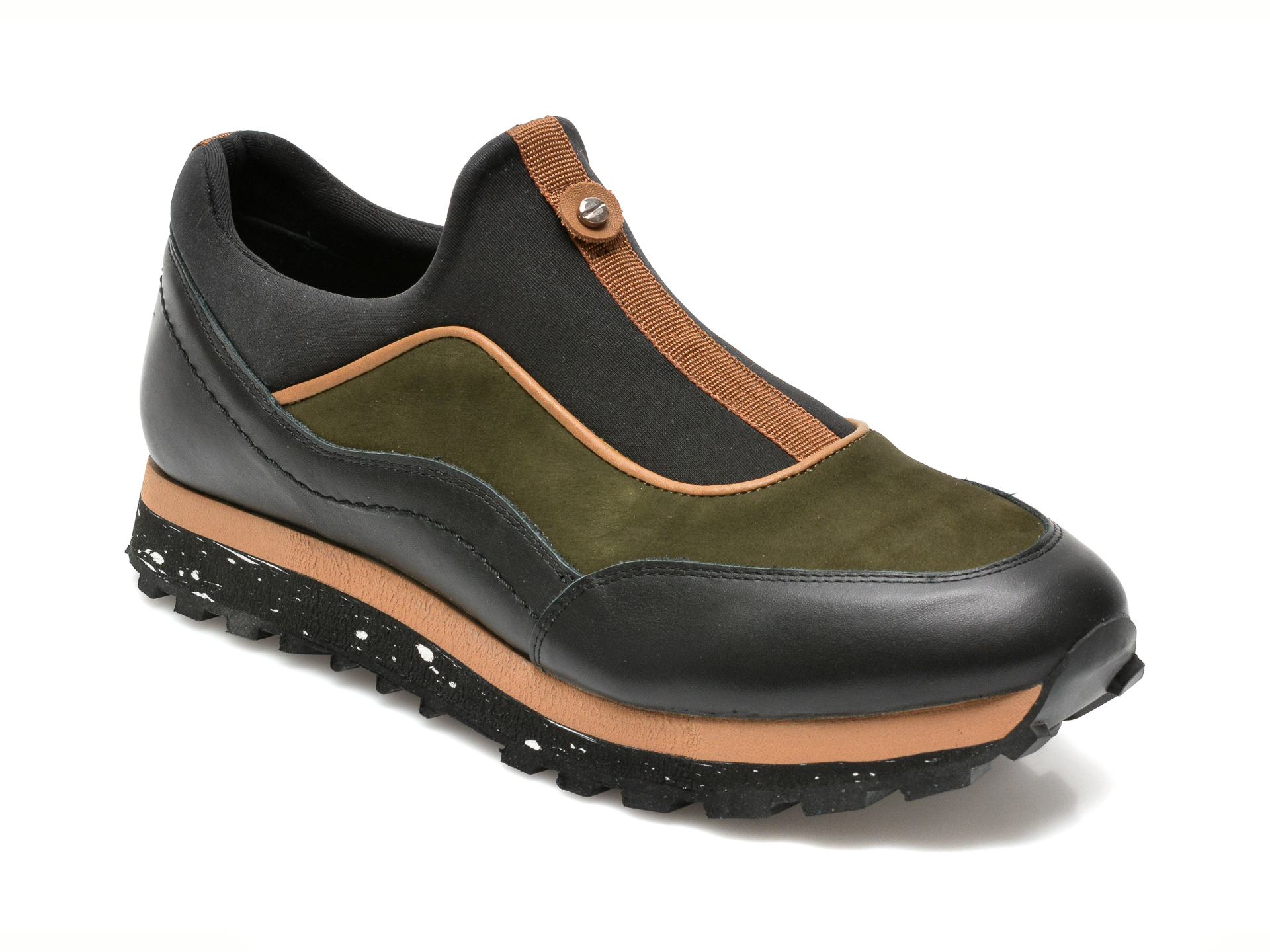 Pantofi sport GRYXX kaki, 187558, din material textil si piele intoarsa Gryxx imagine 2022 13clothing.ro