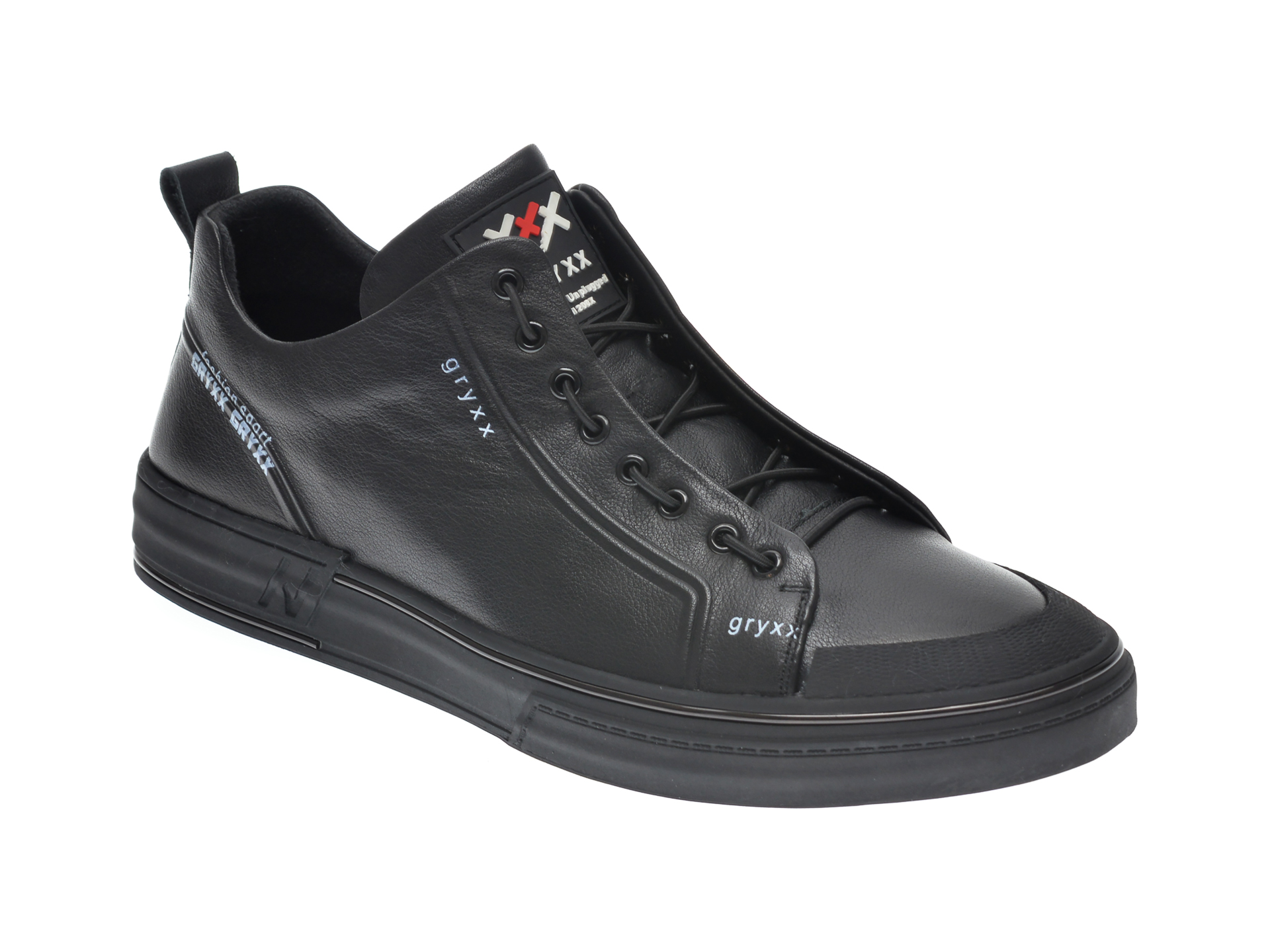 Pantofi sport GRYXX negri, 208261, din piele naturala