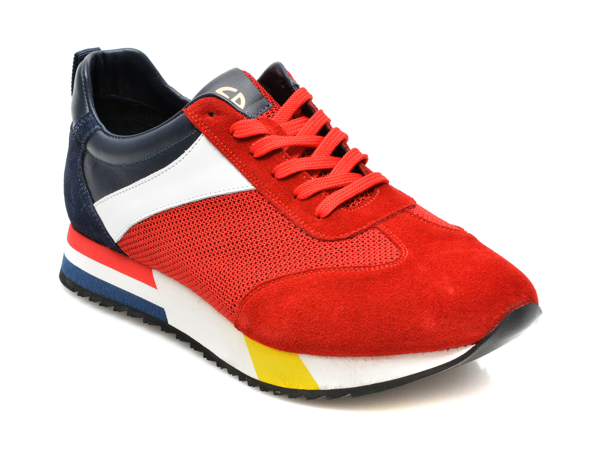 Pantofi Sport Gryxx Rosii, 253982, Din Material Textil Si Piele Intoarsa