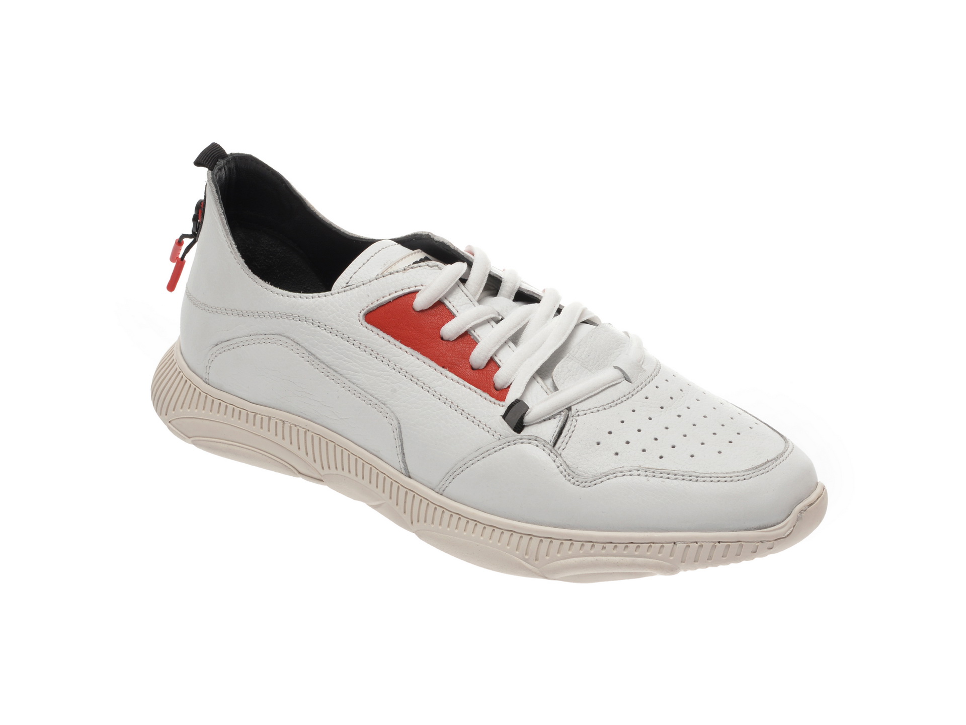 Pantofi sport OTTER albi, 37101, din piele naturala