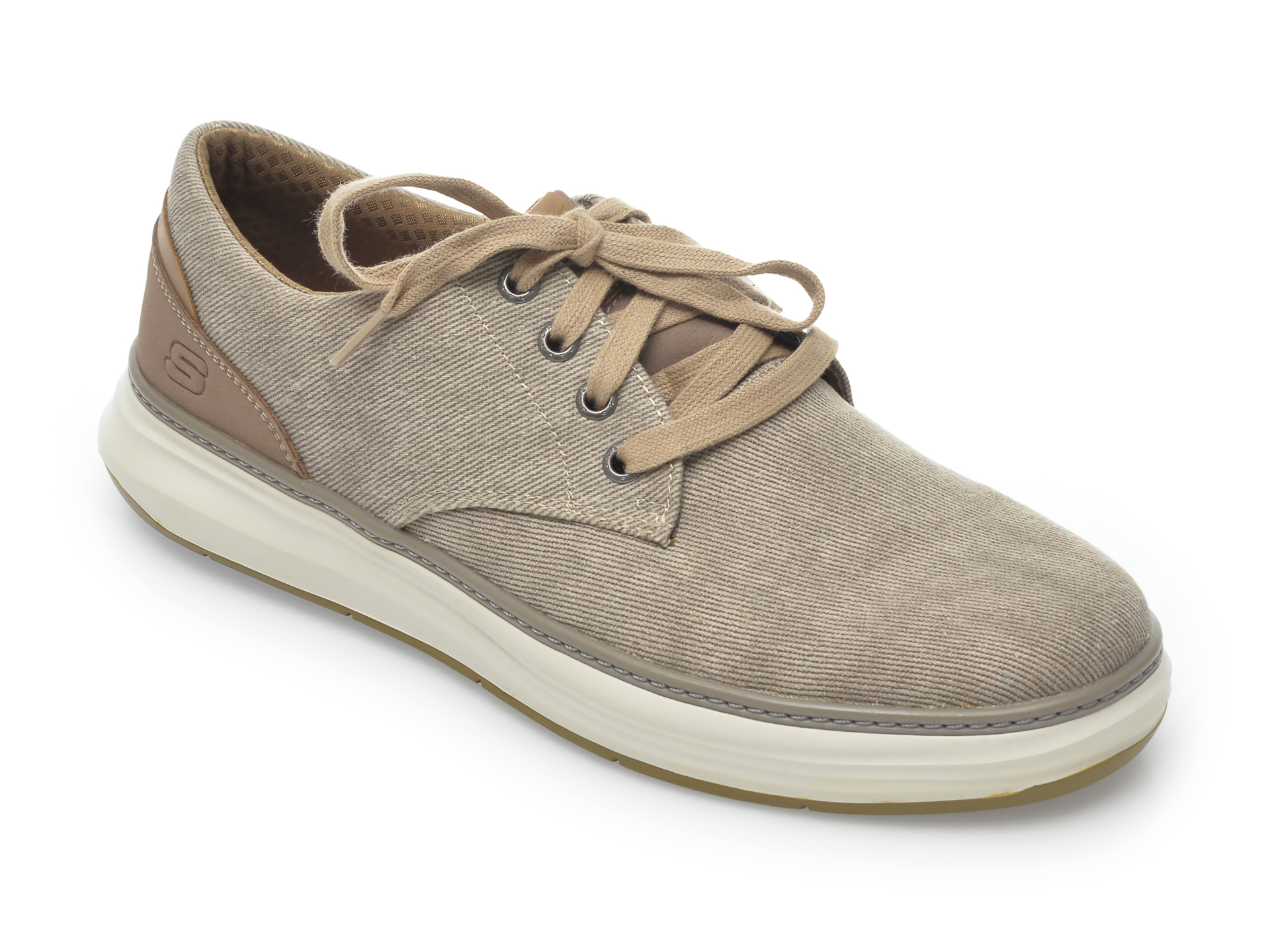 Pantofi sport SKECHERS kaki, Moreno Ederson, din material textil