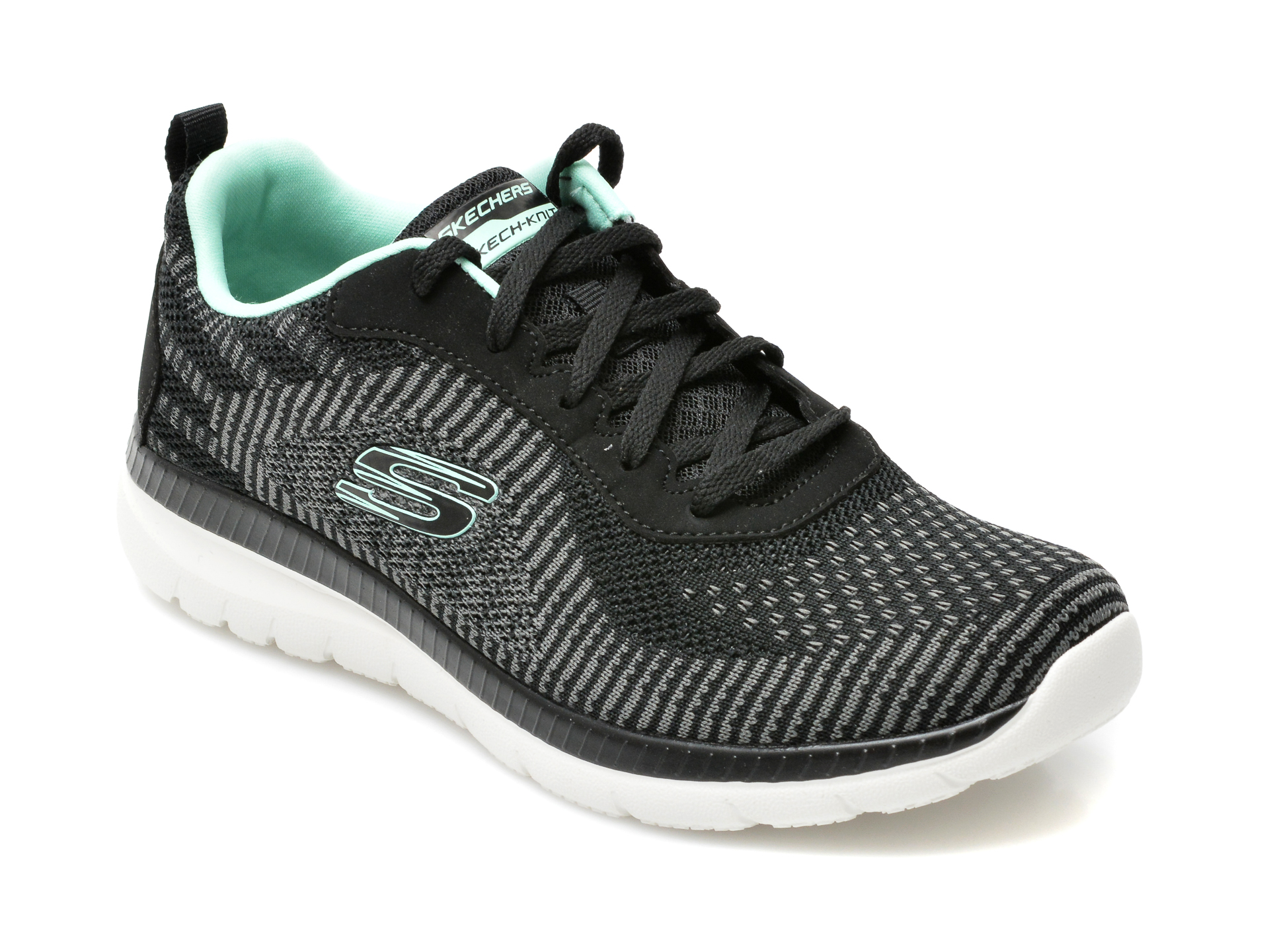 Pantofi sport SKECHERS negri, Bountiful Purist, din material textil