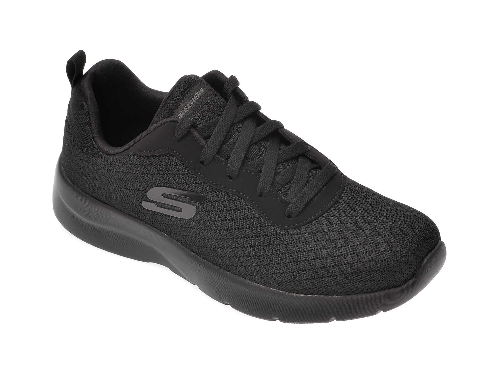Pantofi sport SKECHERS negri, Dynamight 2.0 Eye To Eye, din material textil
