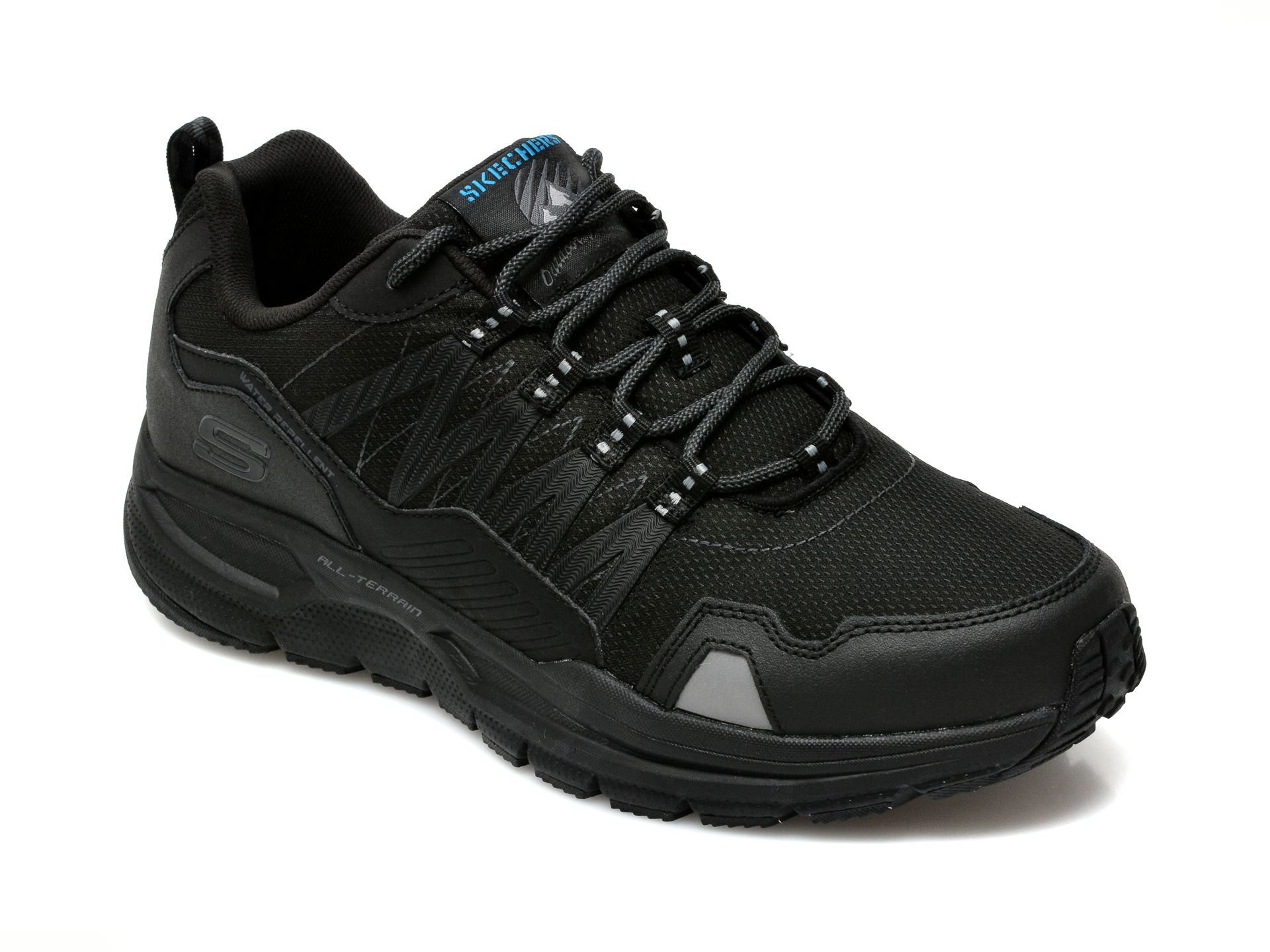 Pantofi sport SKECHERS negri, ESCAPE PLAN 2.0, din material textil