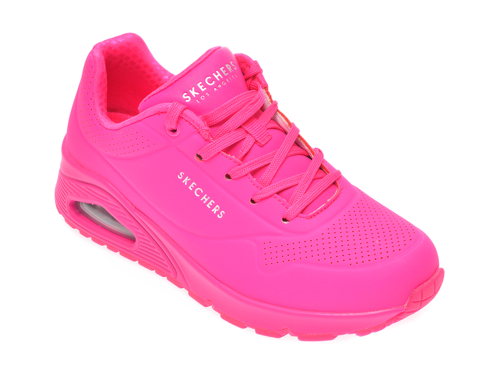 Pantofi sport SKECHERS roz, Uno Night Shades, din piele ecologica