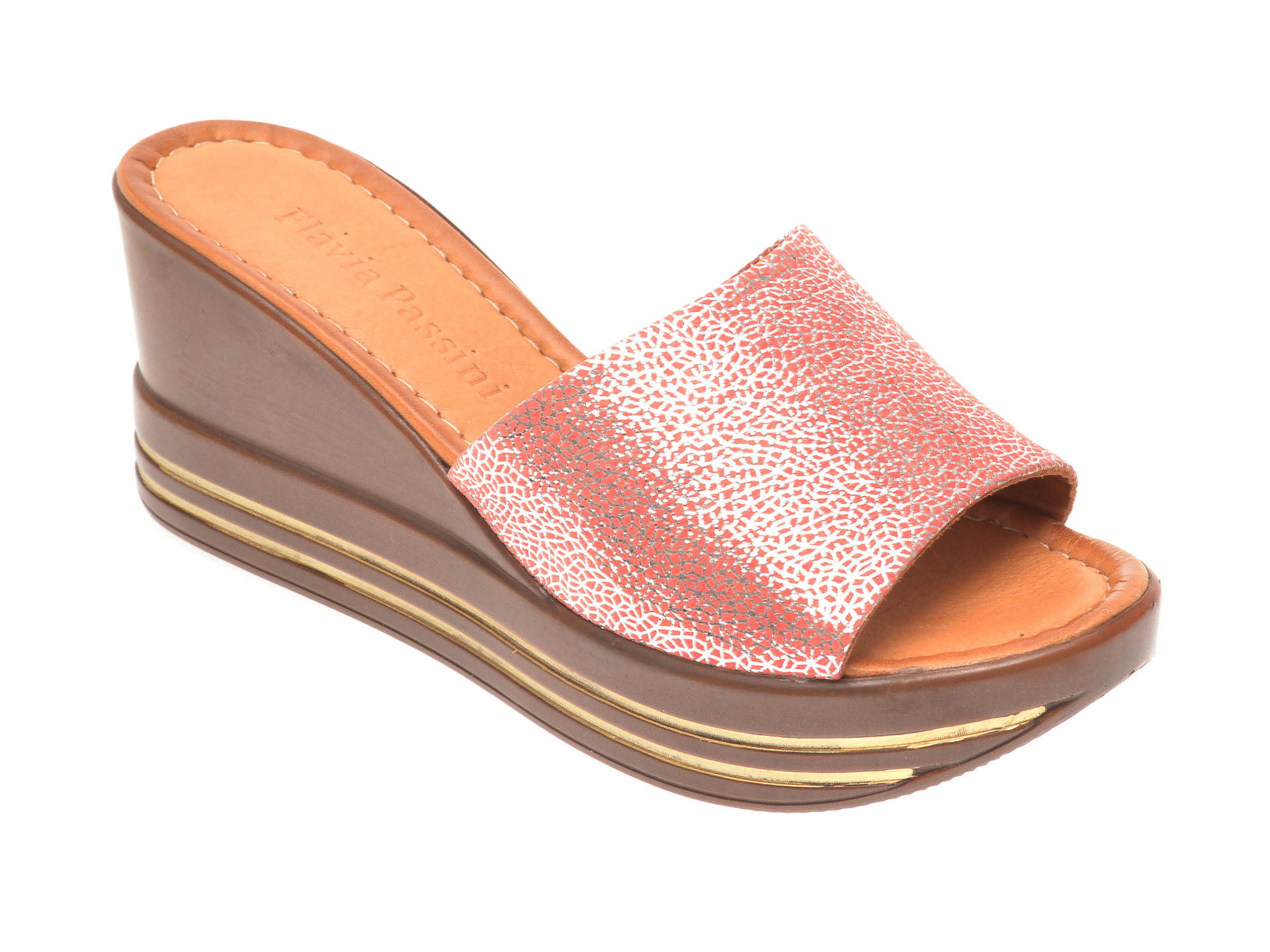 Papuci FLAVIA PASSINI roz, 1181513, din piele naturala